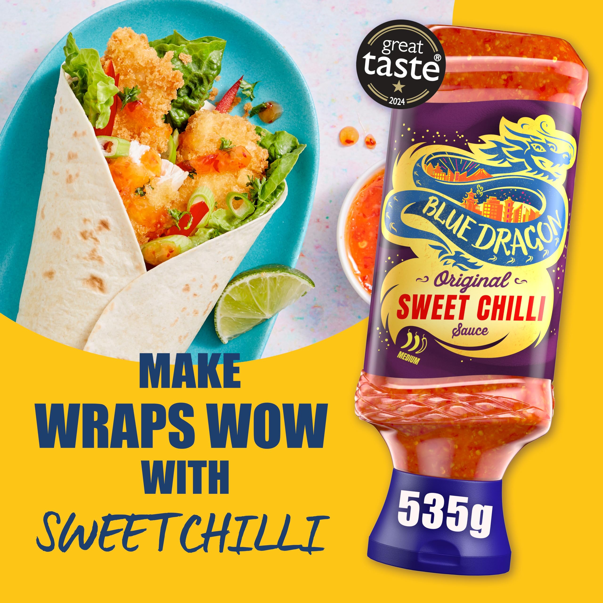 Blue Dragon Thai Sweet Chilli Dipping Sauce - Medium Heat, Vegan Friendly | 535g 3