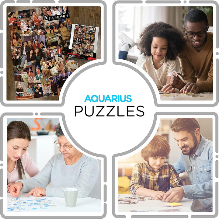 AQUARIUS 65364 Friends Collage 1000 Piece Jigsaw Puzzle - Officially Licensed Friends Merchandise, Premium Quality Puzzle for Fans, Family Game Night, and Collectors