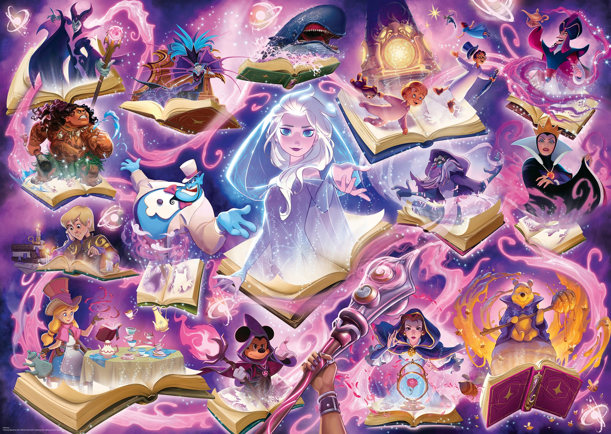Ravensburger Disney Lorcana Glimmers of the Realm: Amethyst 1000 Piece Jigsaw Puzzle | 70 x 50cm