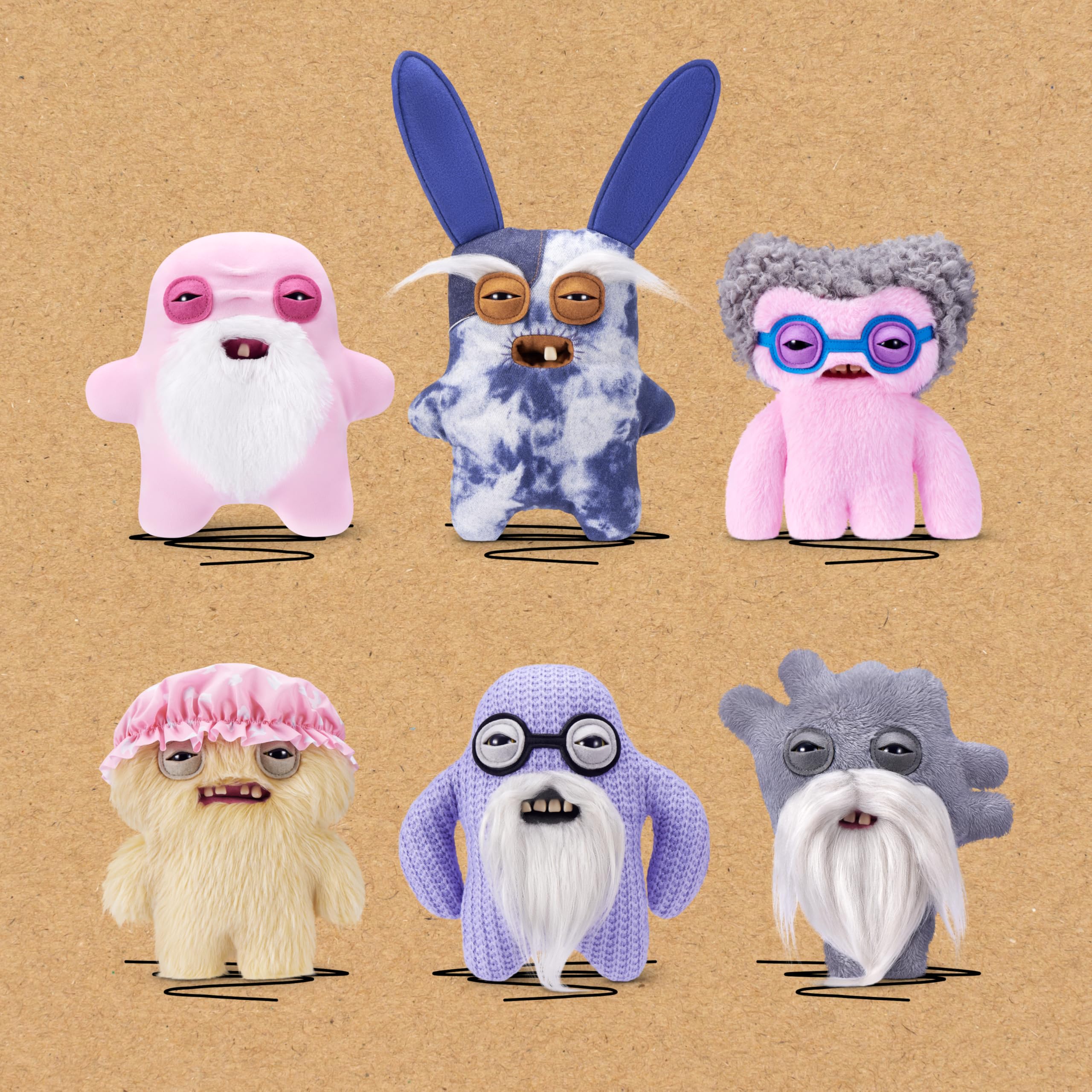 Fuggler Old Fogies Mr Needles Plush Toy - 9 Inch | Human-Like Teeth | Polyester 4