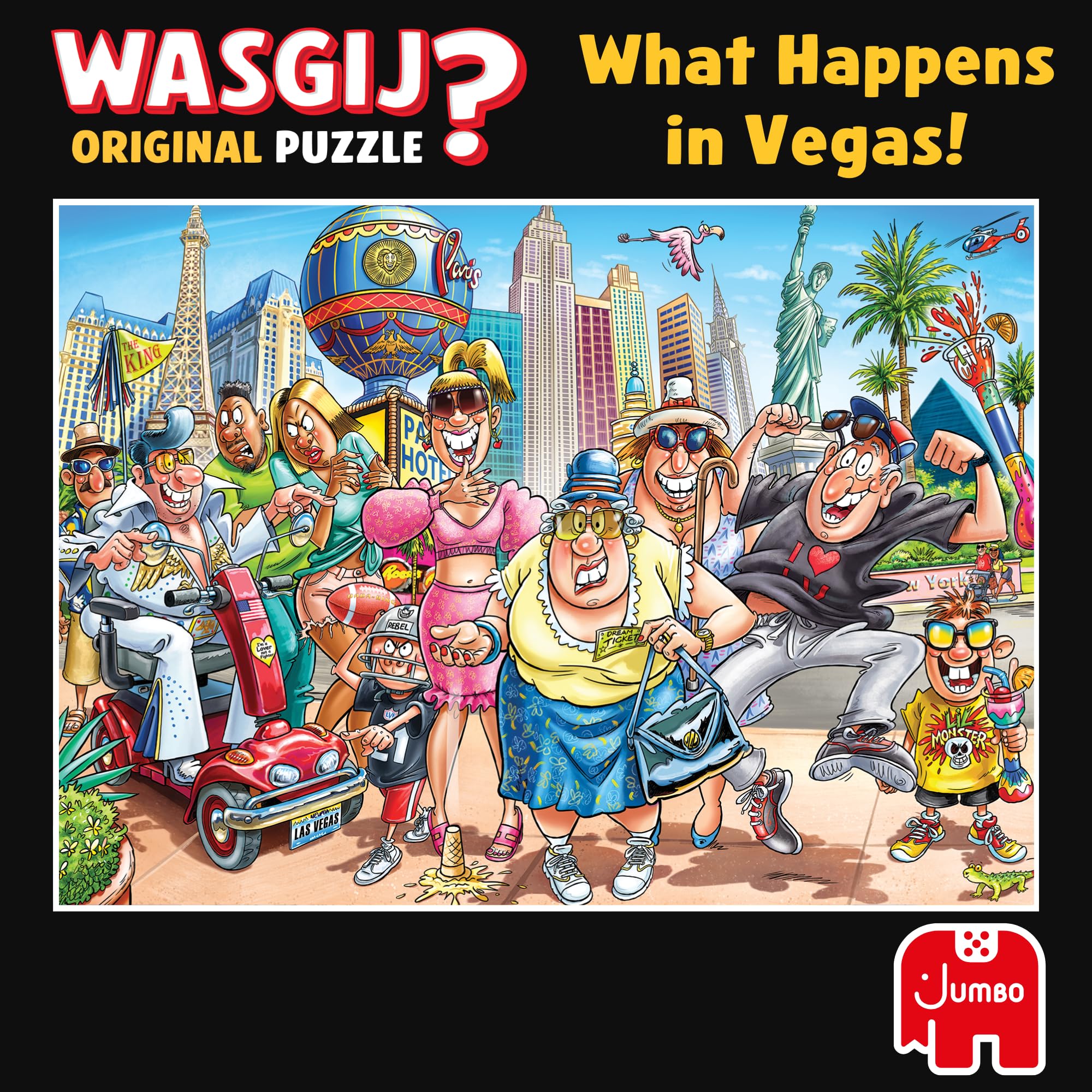 Wasgij Original 48 What Happens in Vegas! - 1000 Piece Jigsaw Puzzle | Adult 8