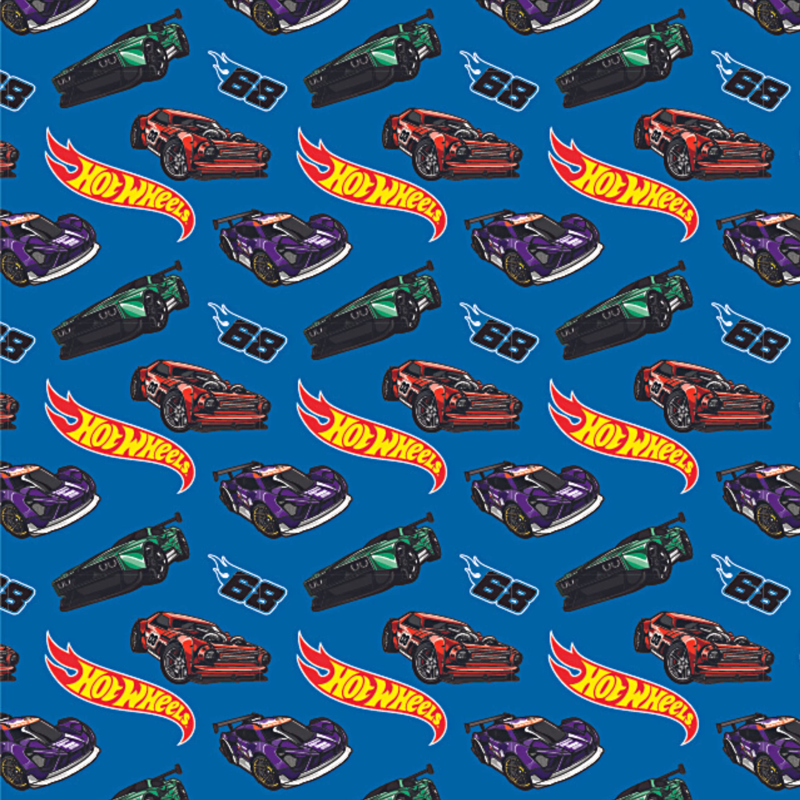Hot Wheels Birthday Wrapping Paper - 2 Sheets and 2 Tags 1