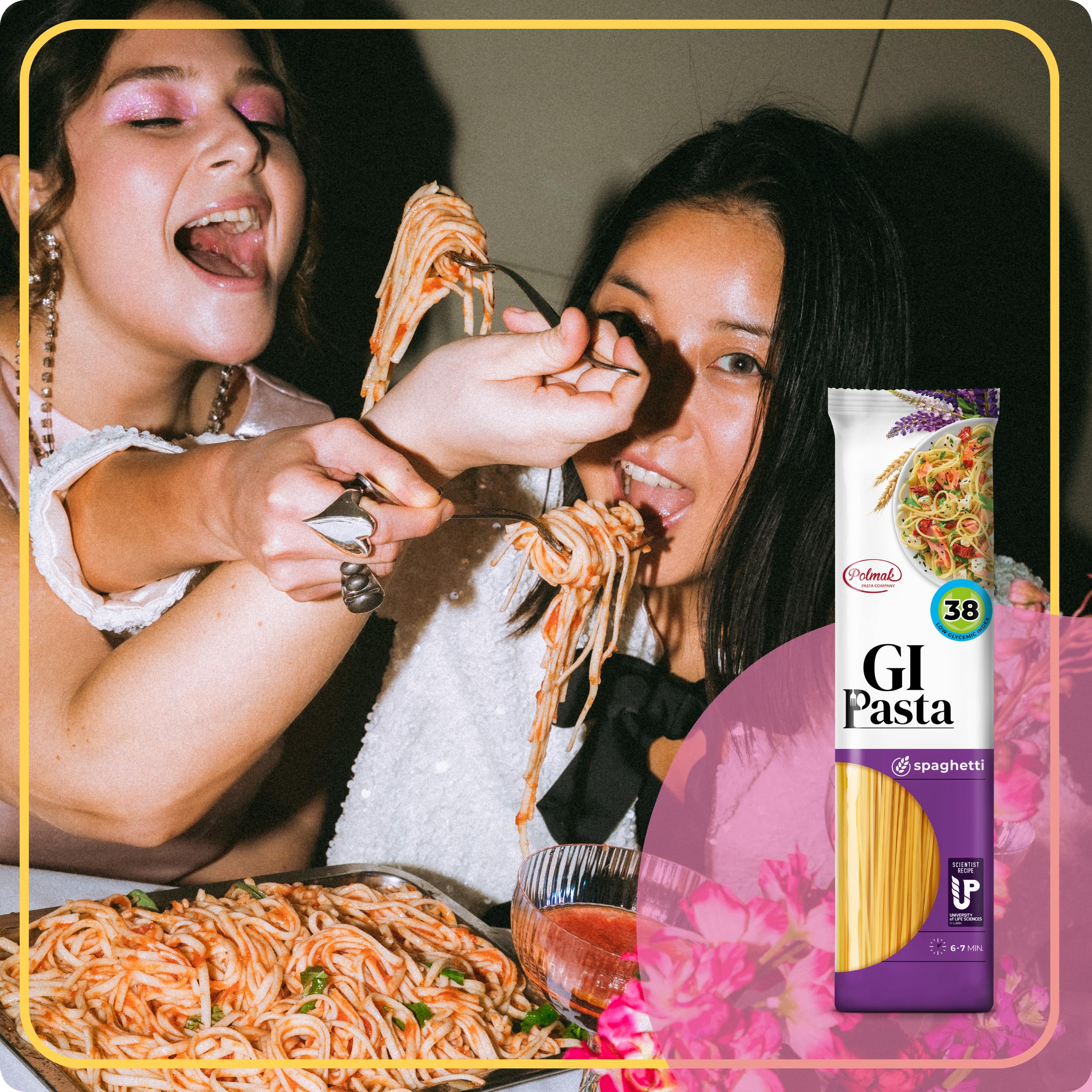 GI Pasta Spaghetti - Low GI (38) | High Protein | 14 Pack Bulk 8
