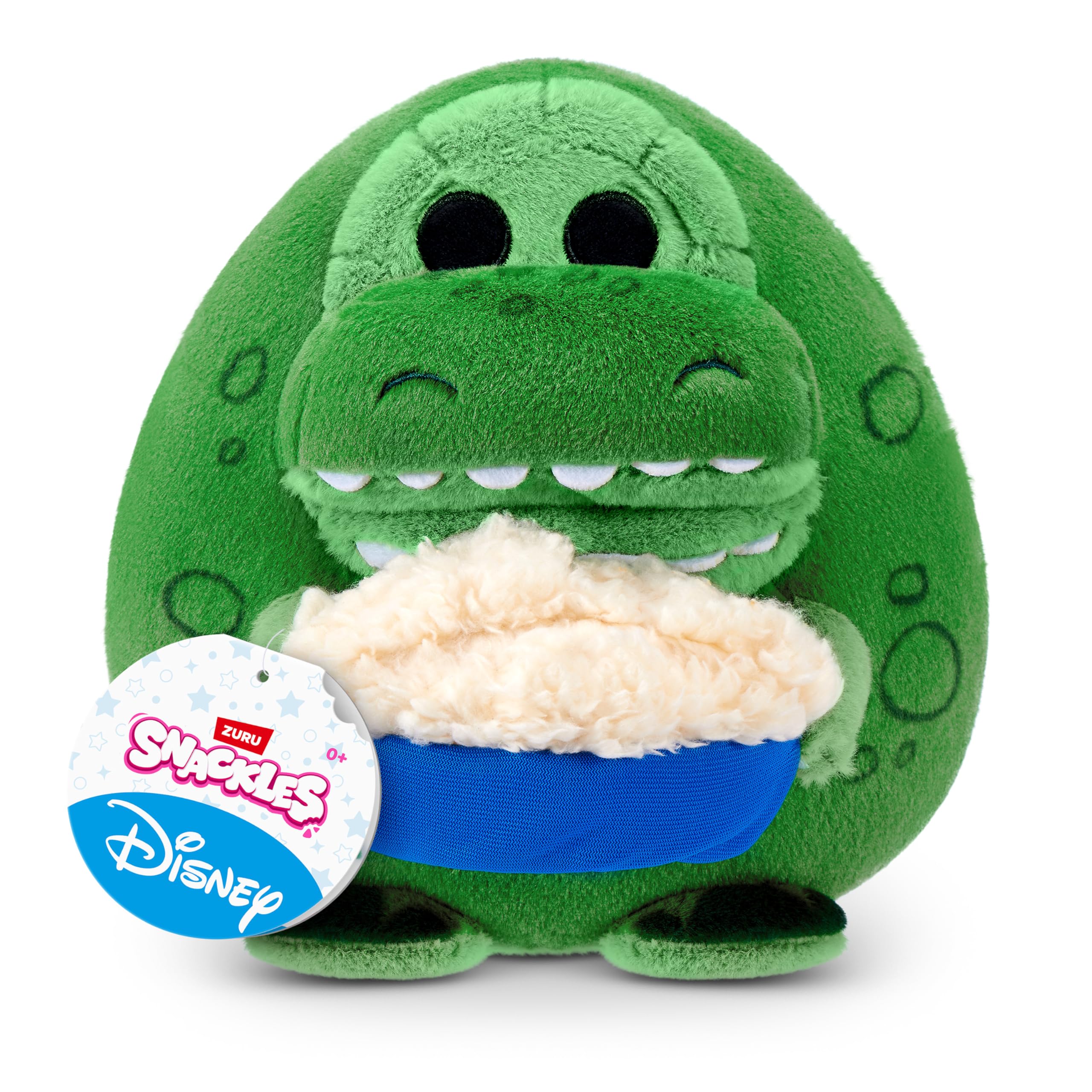 Snackles Disney 8-Inch Plush Toy - Rex & Popcorn | Ultra-Soft Polyester 1