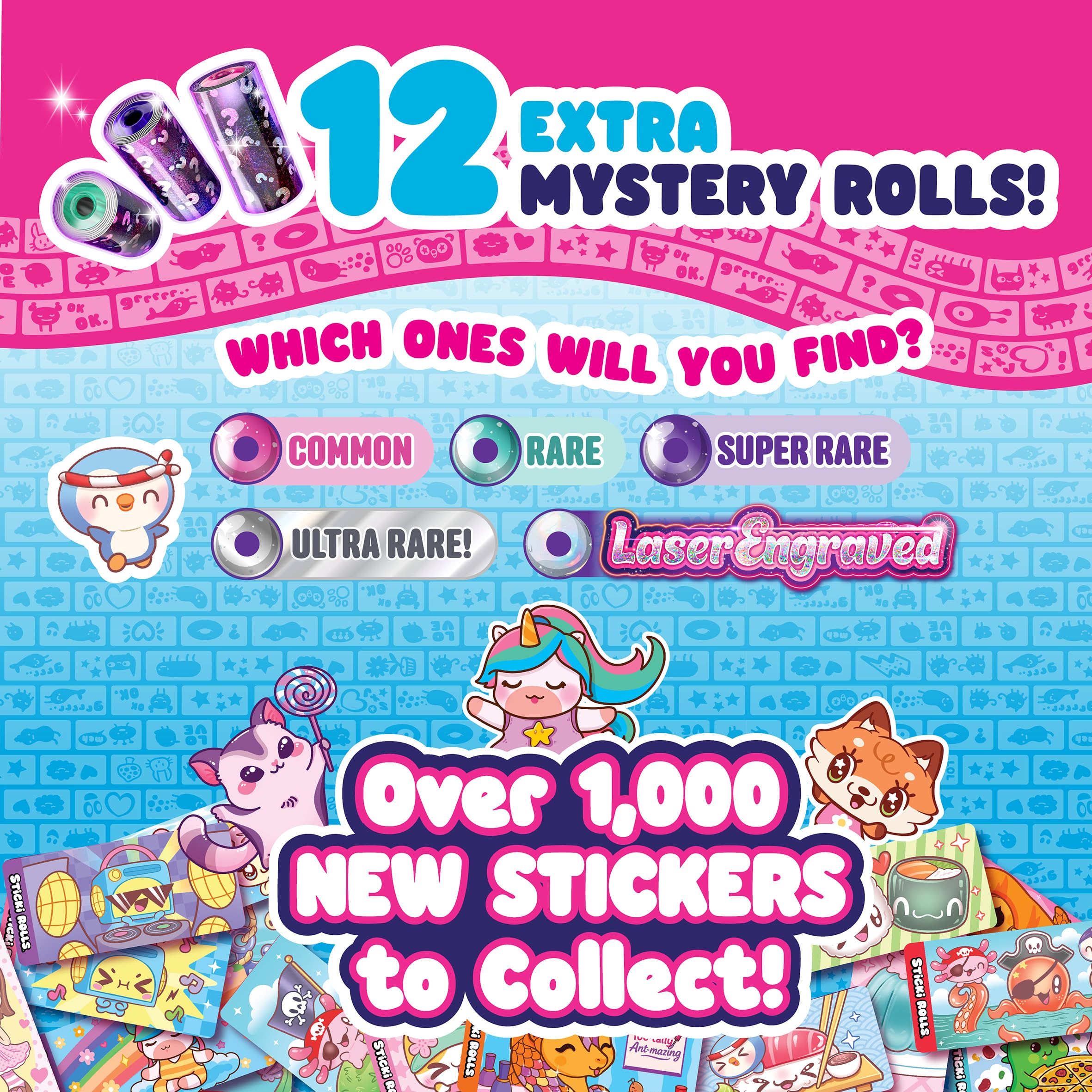 STICKI ROLLS Sticki Station S3 Jewelry Making Kit | 320 Stickers | 144 Beads | Create 6 Bracelets & 2 Necklaces 7