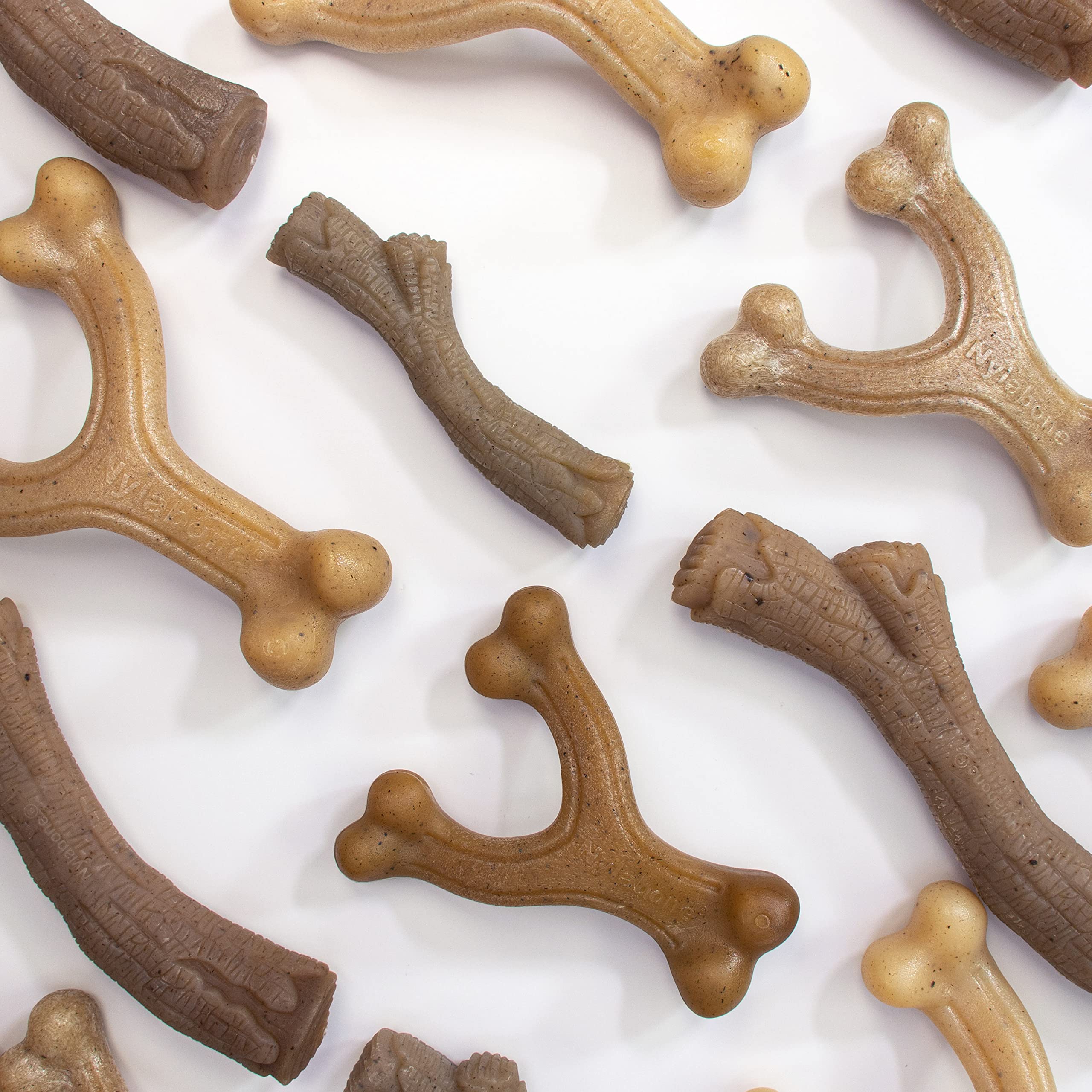 Nylabone Maximum Strength Gourmet Stick Chew Toy - Peanut Butter Flavor | Durable Nylon | Medium Dogs 9