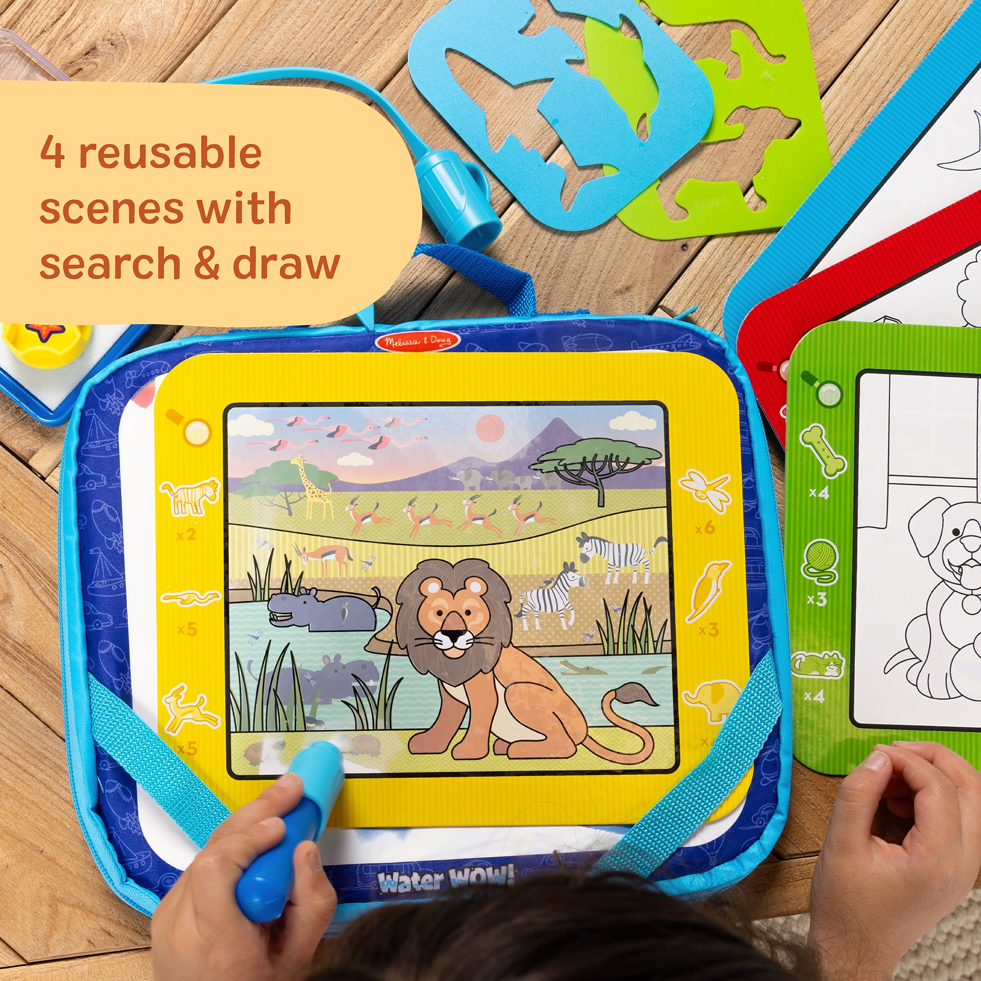 Melissa & Doug Water WOW! Take-Along Multi-Activity Colour-Reveal Set | Ages 3-6 | Portable 2