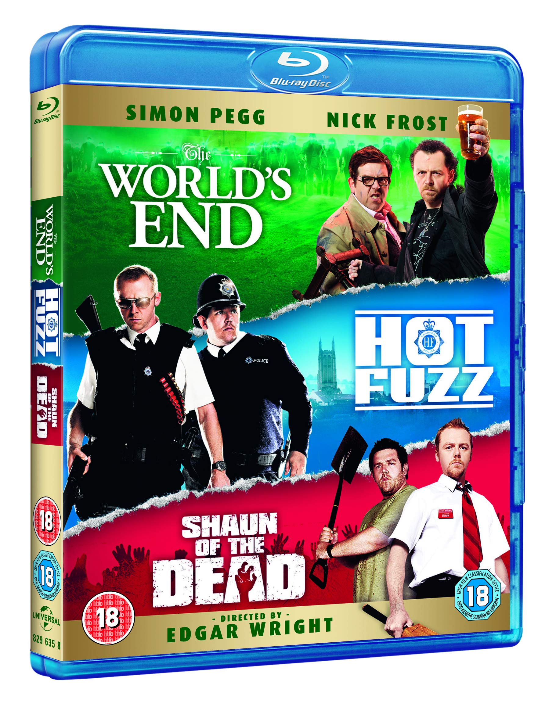 Three Flavours Cornetto Trilogy (Shaun of the Dead / Hot Fuzz / The World's End) [Blu-ray] 2