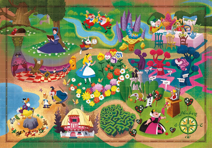 Clementoni Disney Alice in Wonderland 1000-Piece Jigsaw Puzzle (39785)