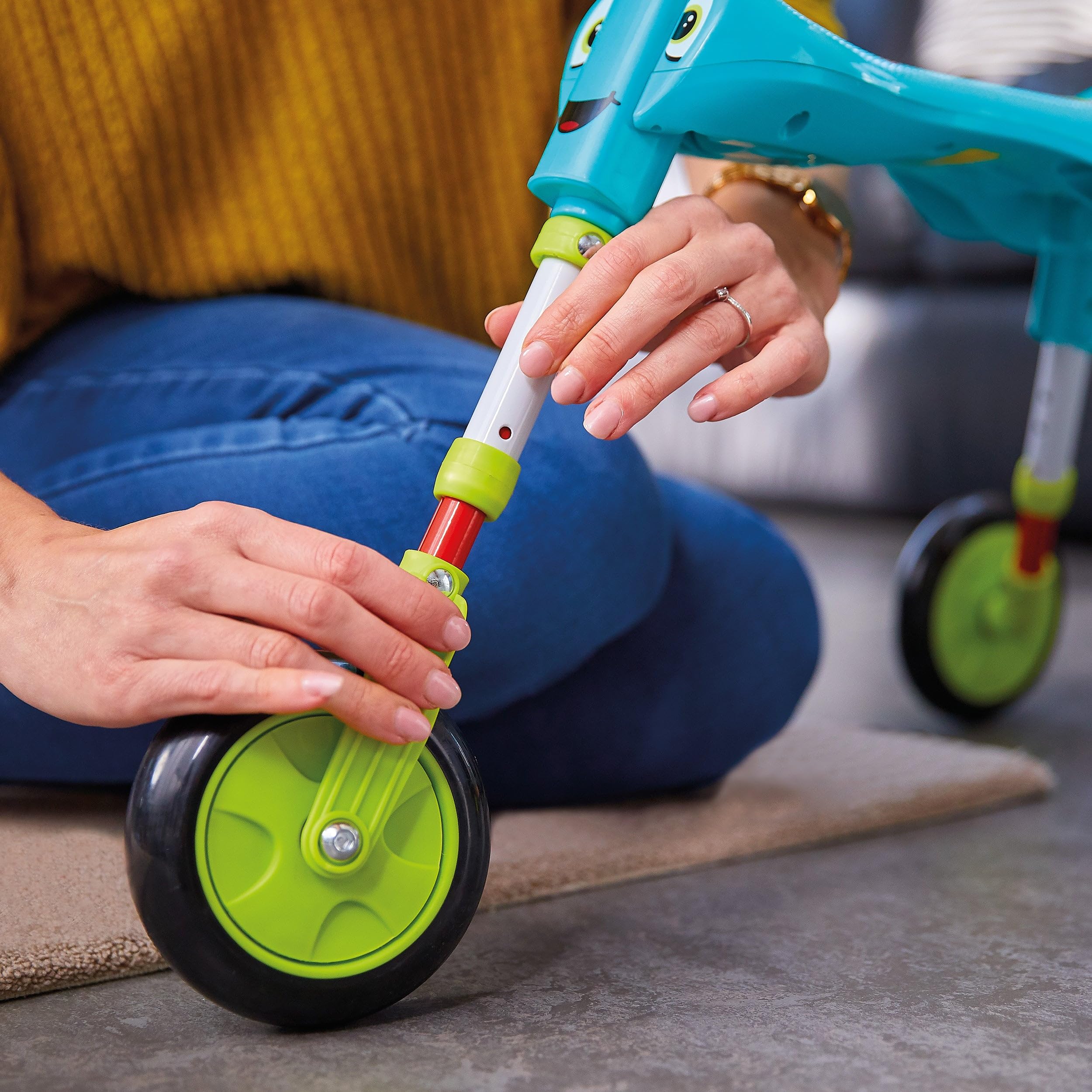 Scuttlebug 8555 XL Ride-On Trike - Green/Blue | Ages 2-4 | Adjustable Legs 3