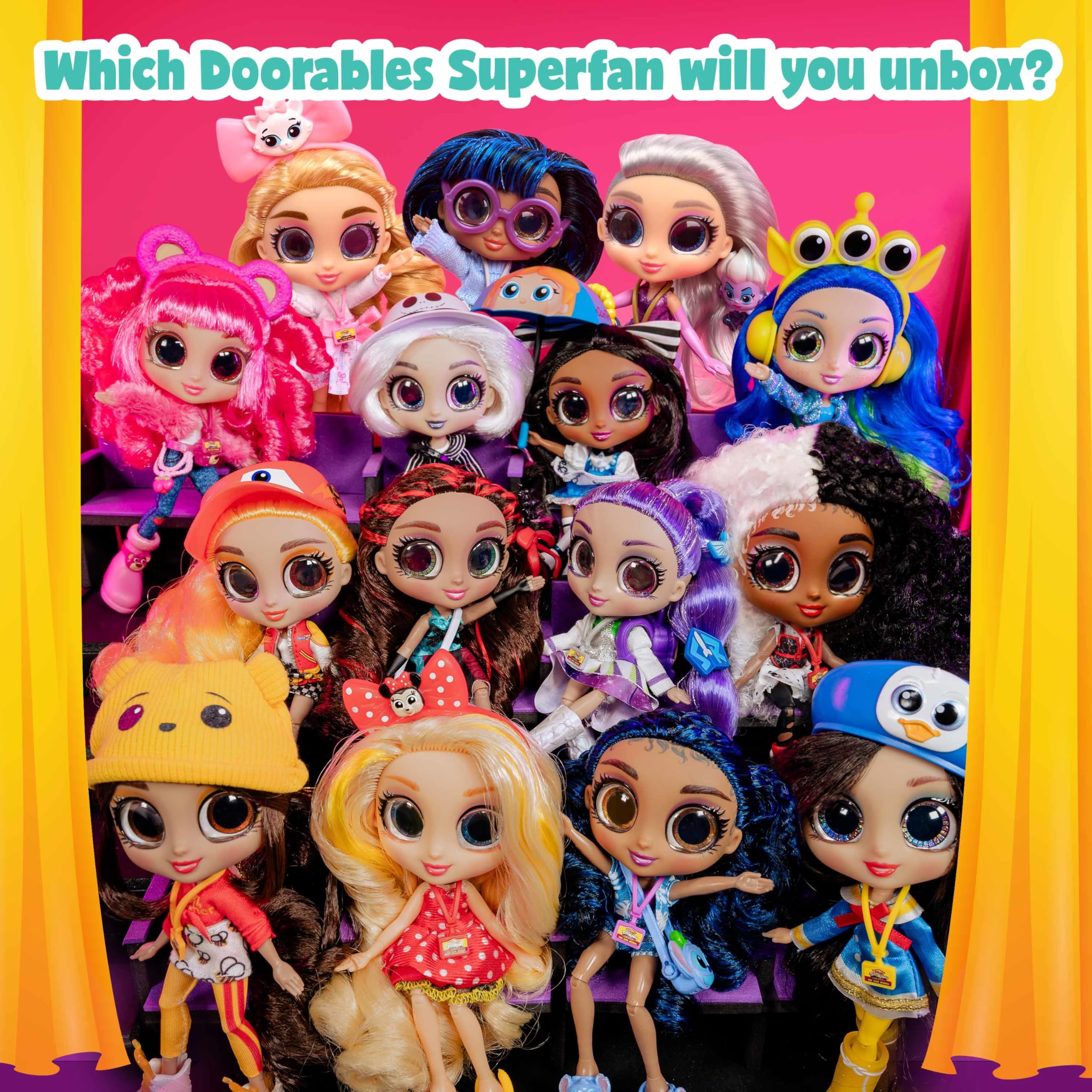 Disney Doorables ADOORBS Dolls - Collectible Fashion Playset for Kids Ages 5-12 6