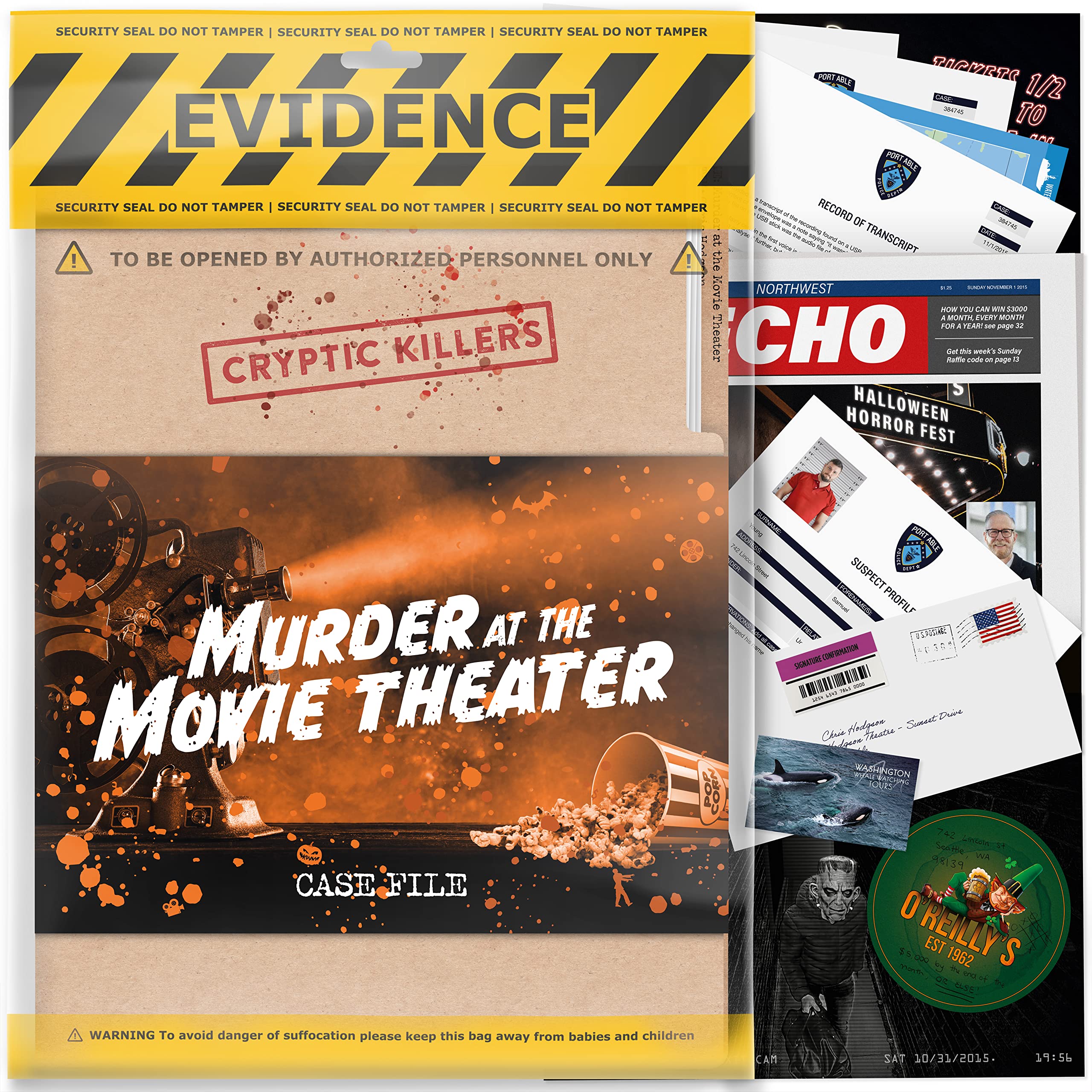 Cryptic Killers Cold Case Files Investigation - Murder at the Movie Theater | 2 Hours Playtime | Difficulty 3/5