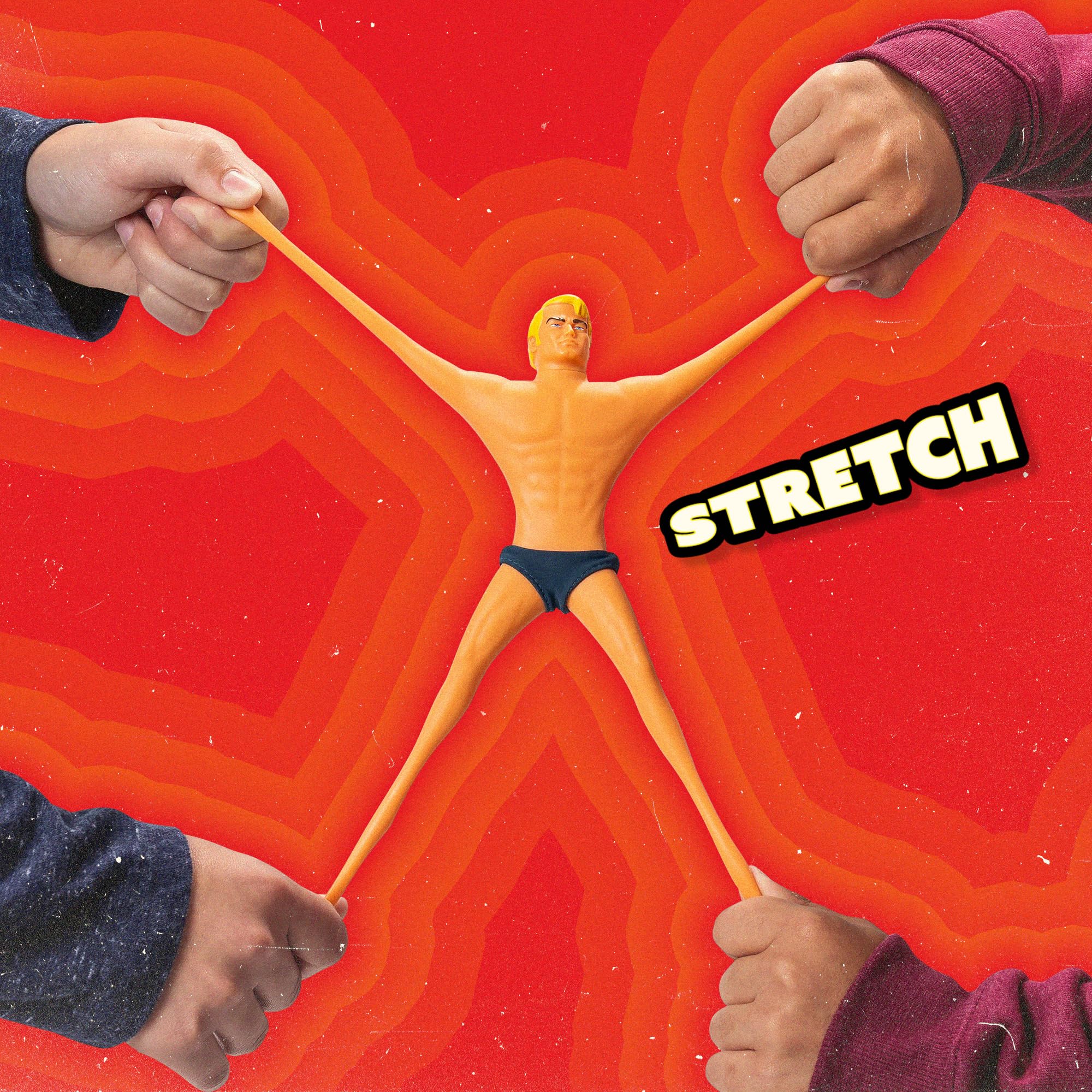 Stretch Armstrong Retro 6-Inch Action Figure - Latex Rubber Stretchable Toy 6