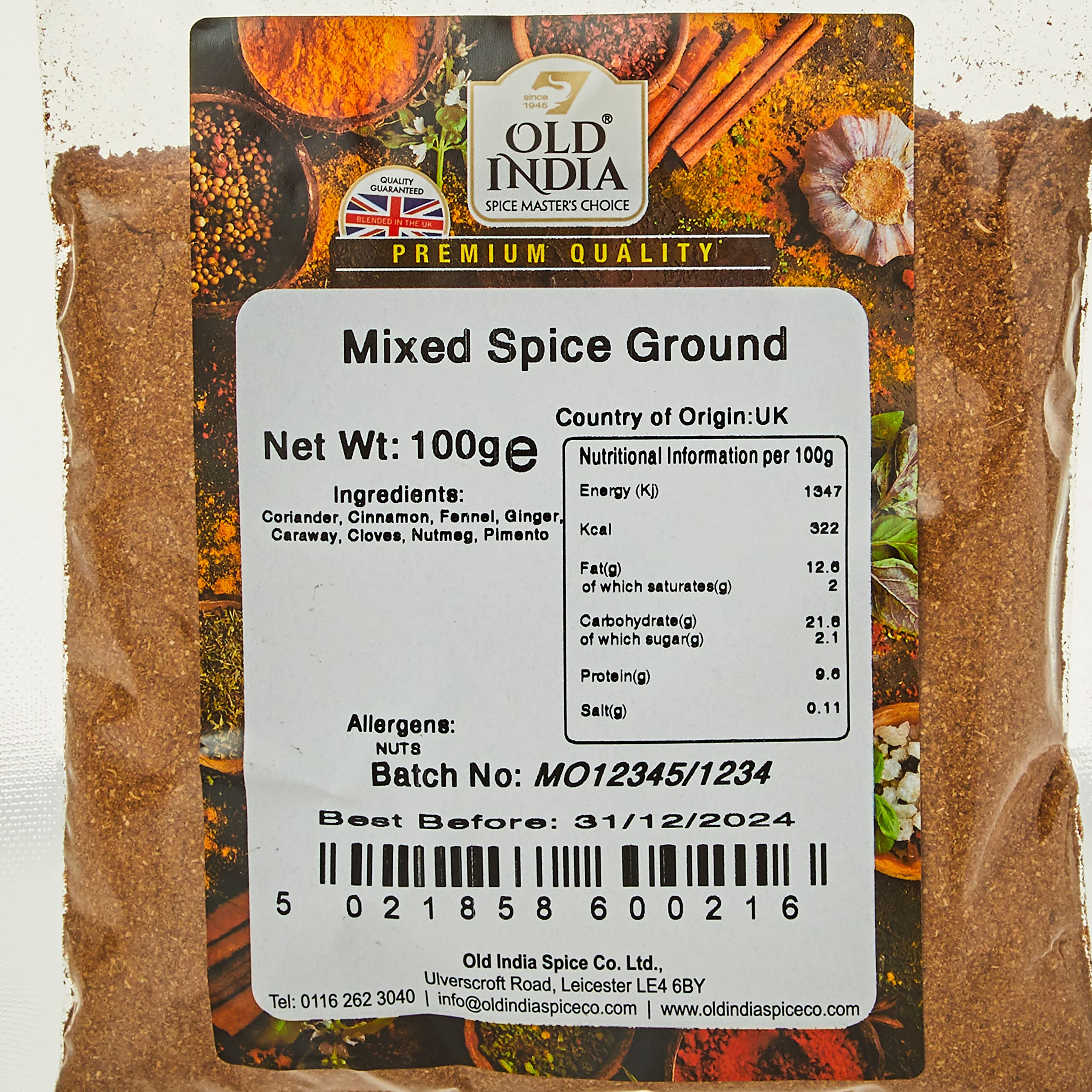 Old India Mixed Spice Ground 100g 5