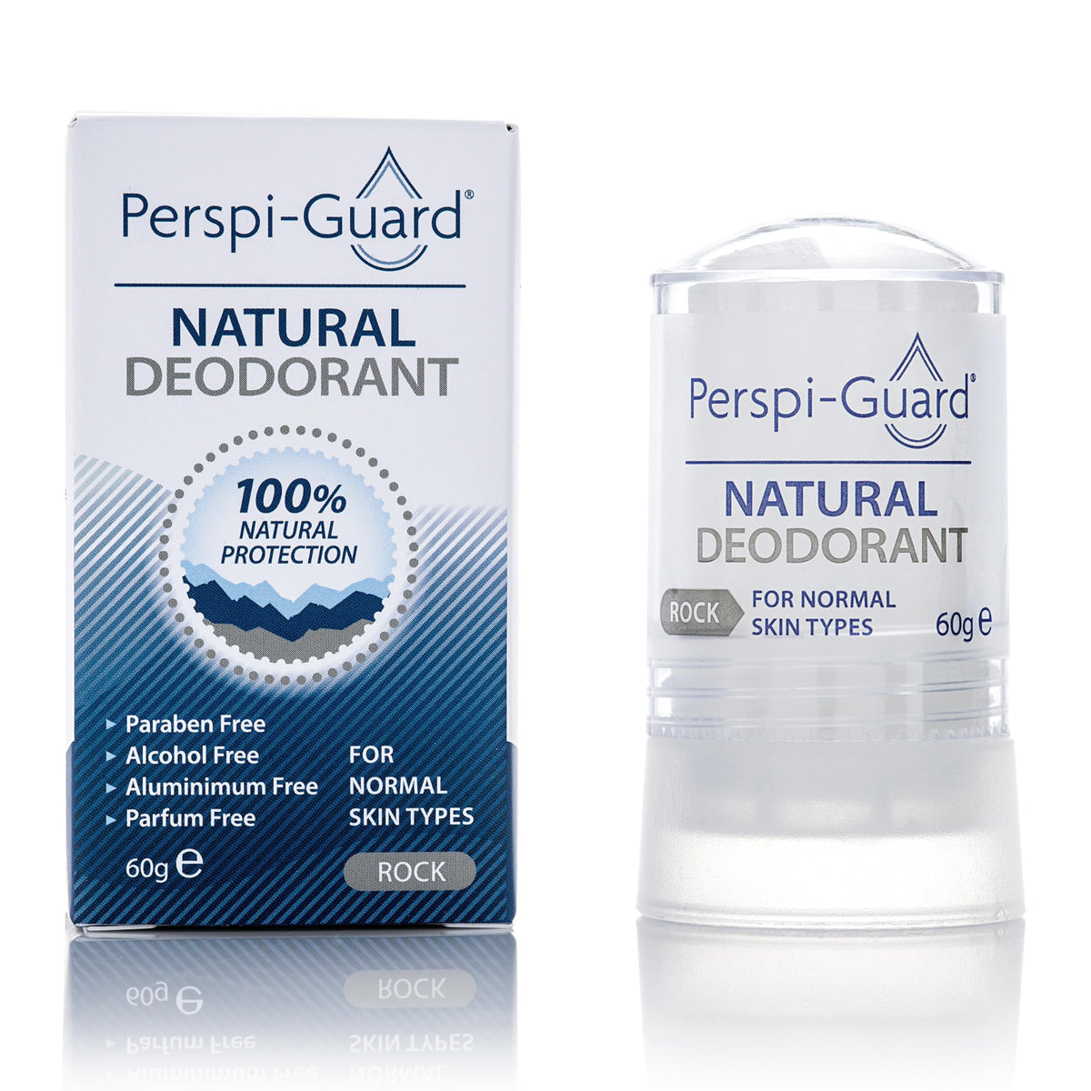 Perspi-Rock Natural Deodorant - Aluminium-Free, Vegan, 60 g