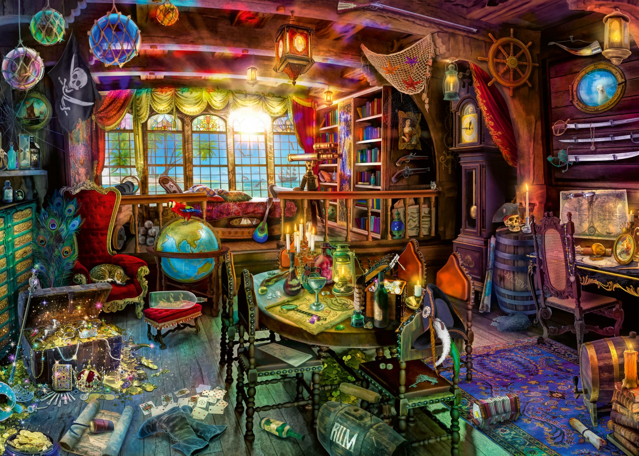 Ravensburger A Pirate's Life 1000-Piece Jigsaw Puzzle - Ages 12 and Up