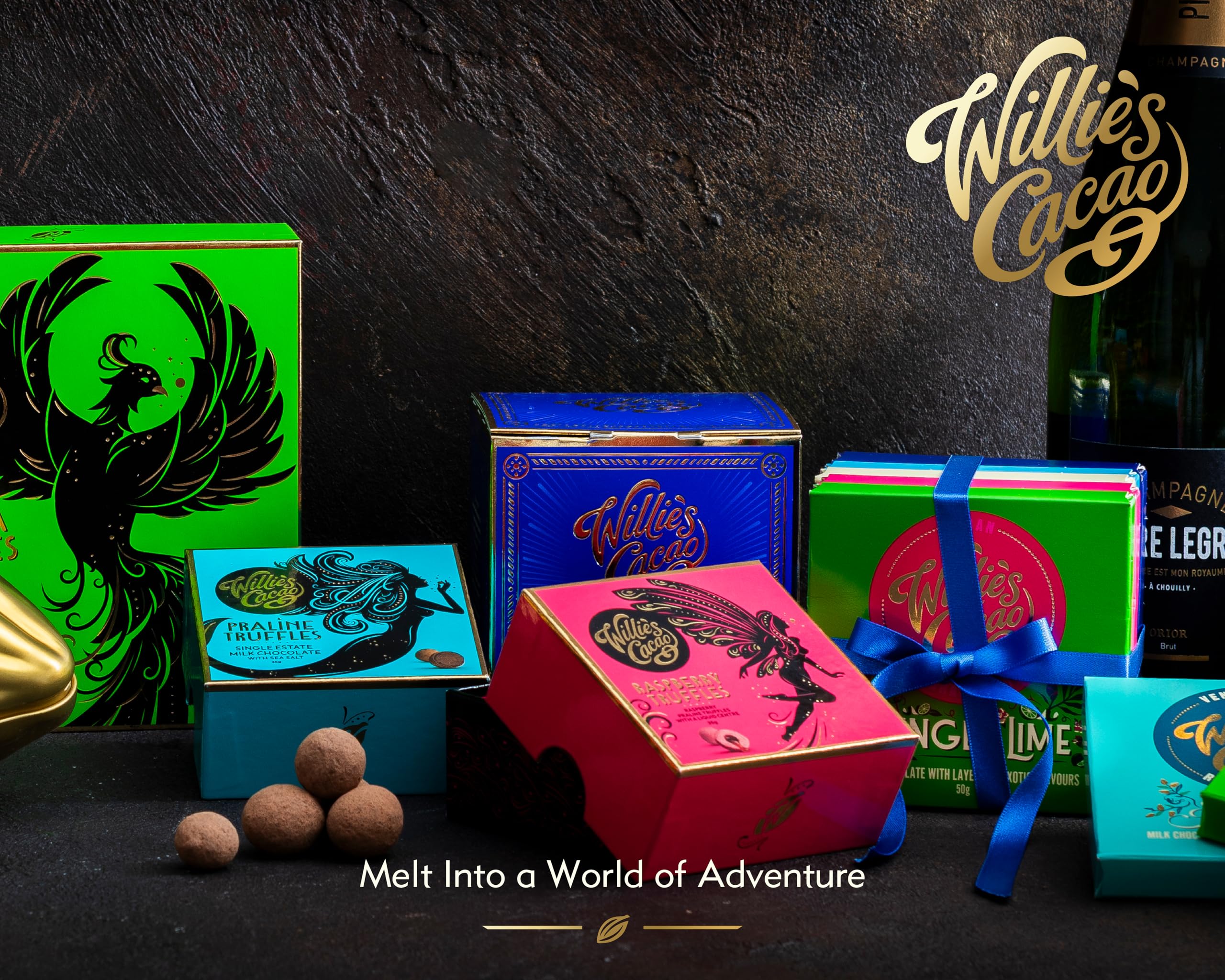 Willie's Cacao - 100% Cocoa with Hazelnut & Raisin - No Added Sugar Chocolate Bar 10