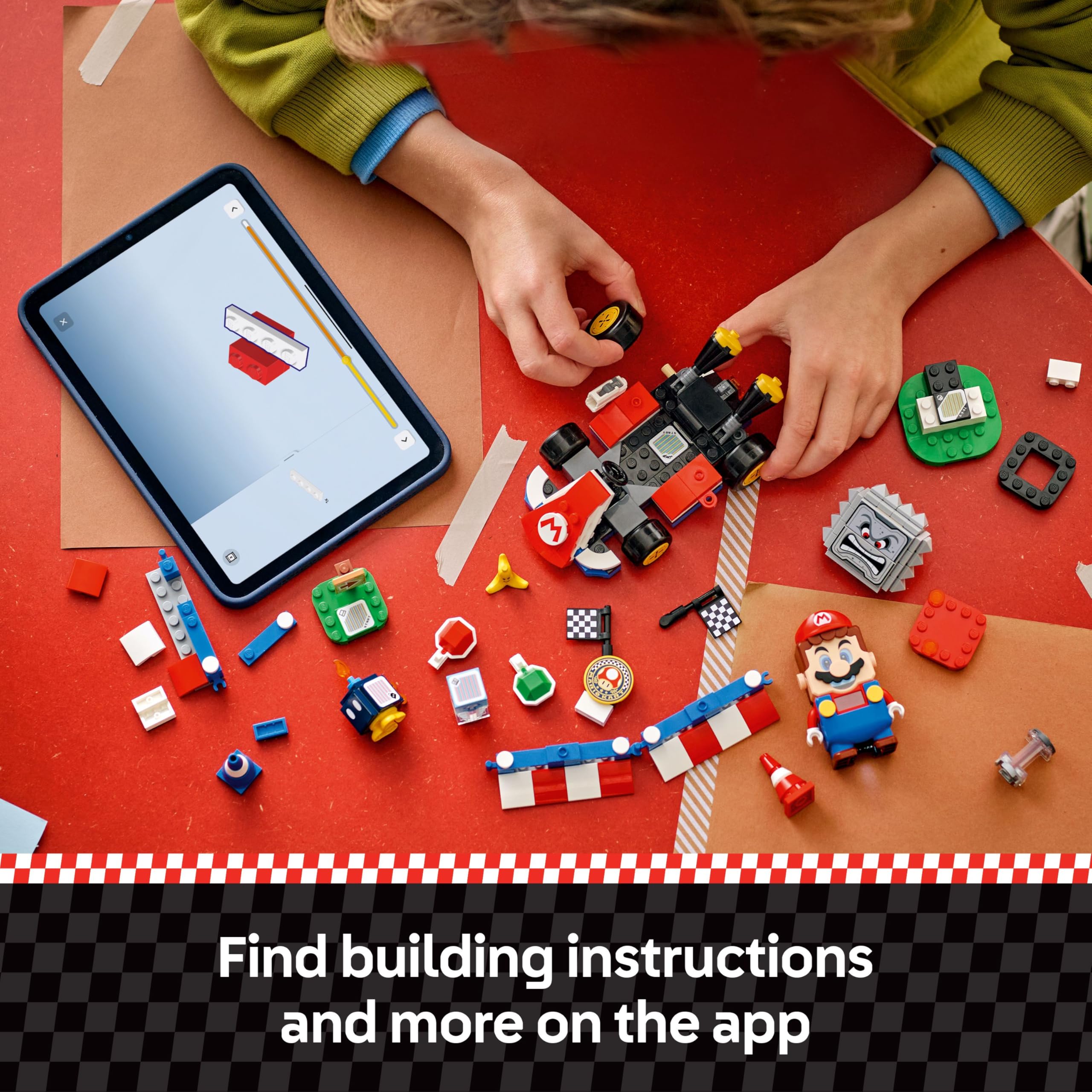 LEGO Super Mario Interactive Mario & Standard Kart Building Set 72043 | Ages 7+ 8