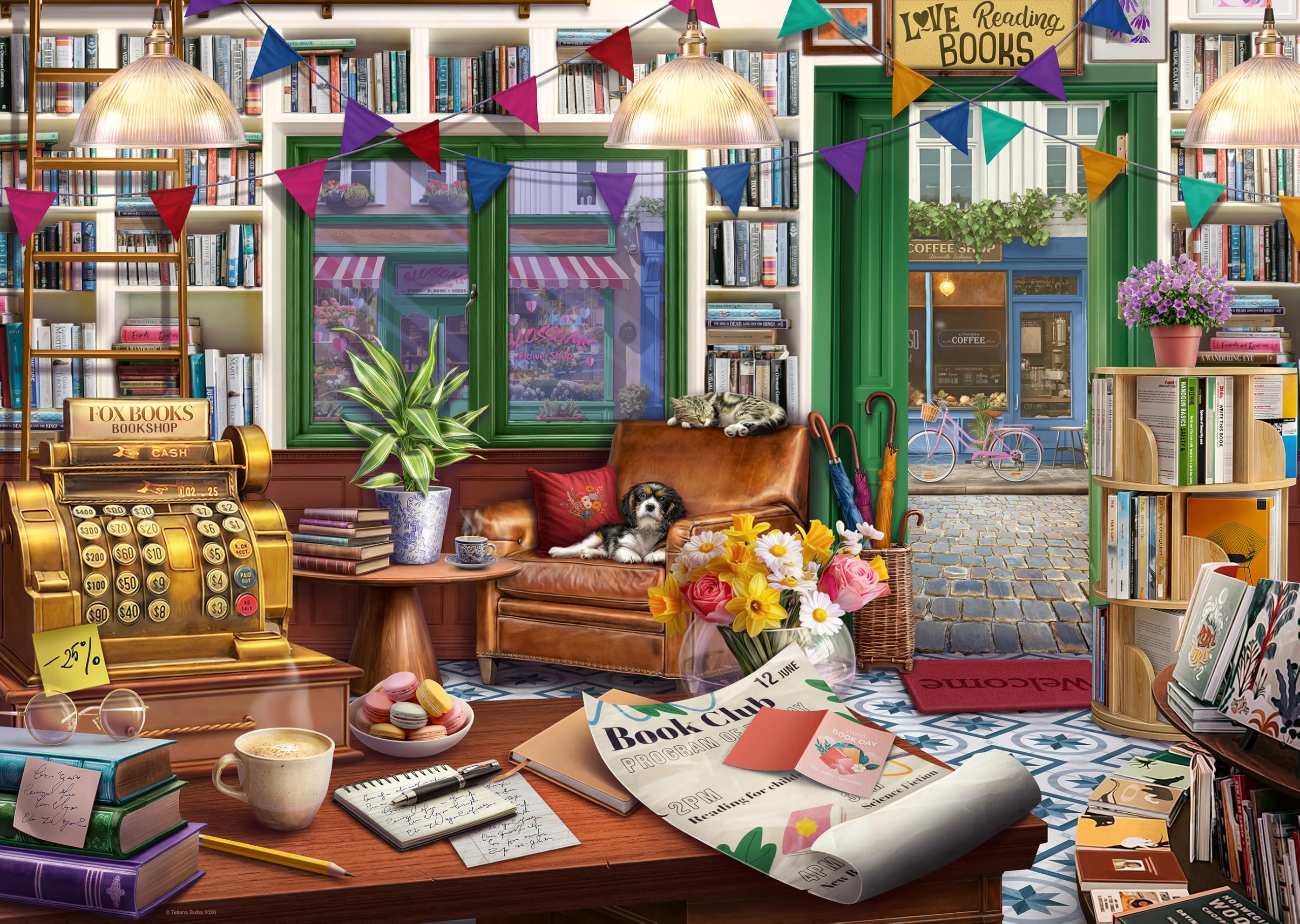 Ravensburger Enchanted Bookshop 1000 Piece Jigsaw Puzzle 1