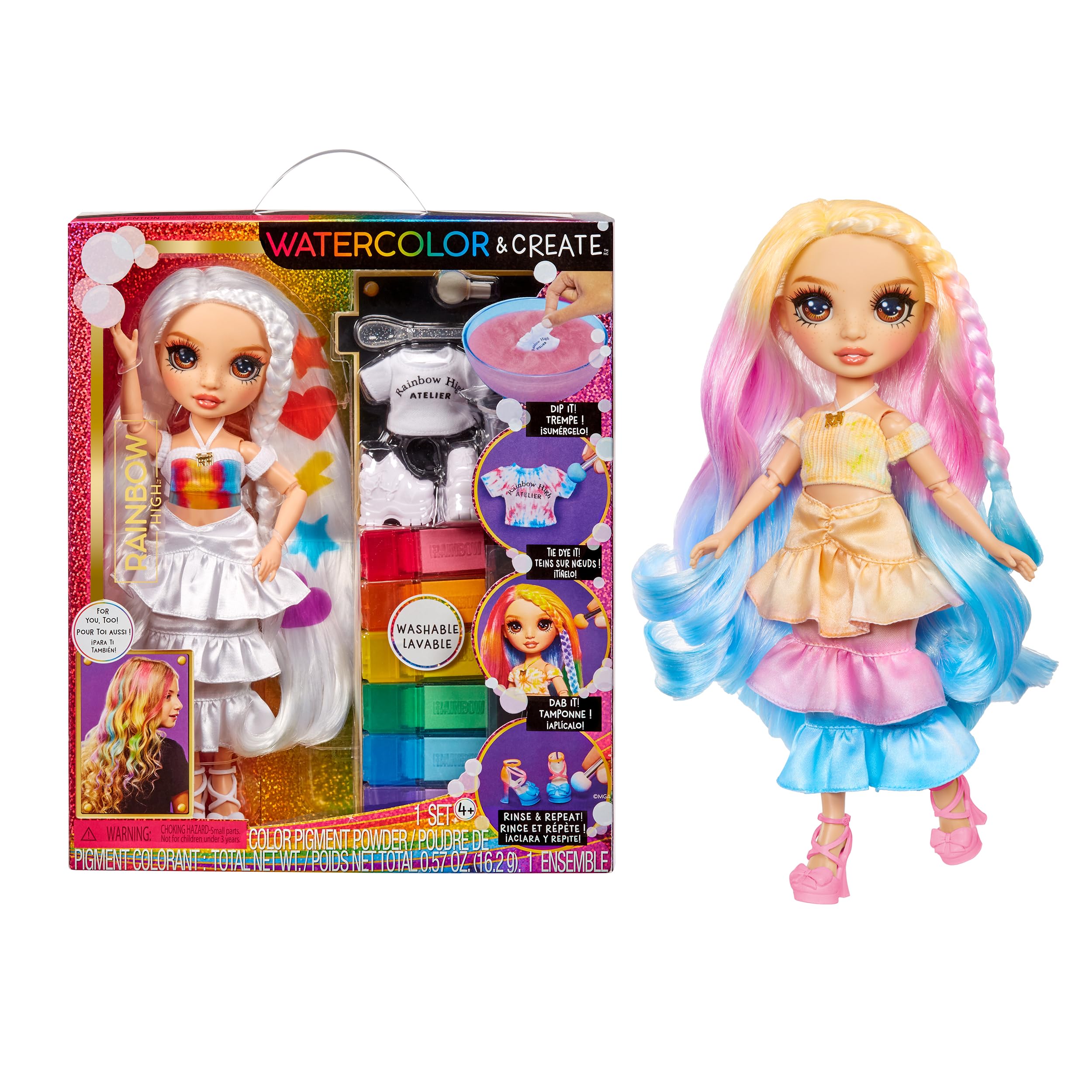 Rainbow High Watercolour & Create DIY Fashion Doll with Washable Watercolours | Ages 4-12+ 1