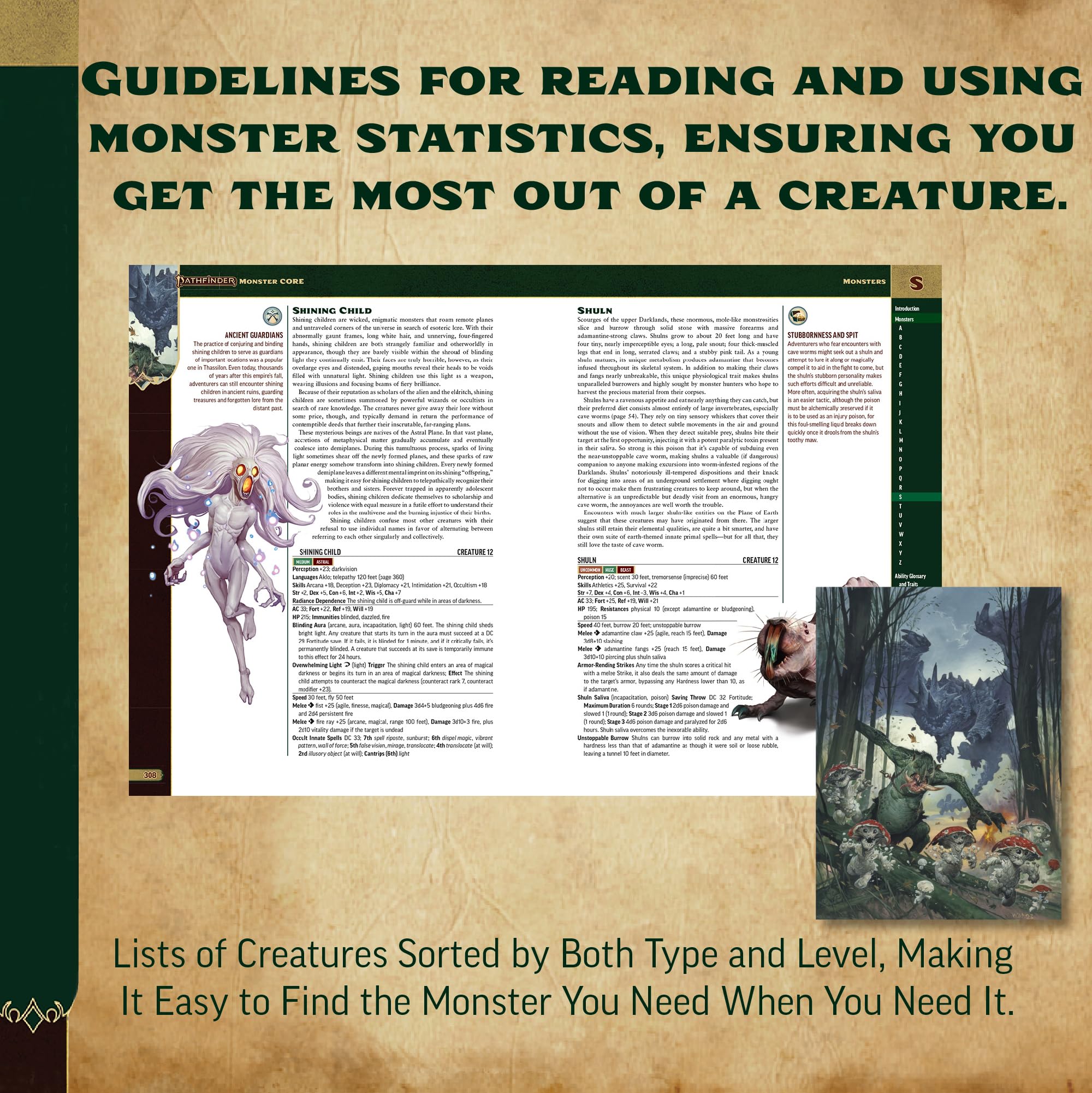 Paizo Pathfinder Monster Core Pocket Edition (P2) RPG Rulebook | 400+ Monsters | Ages 16+ 5