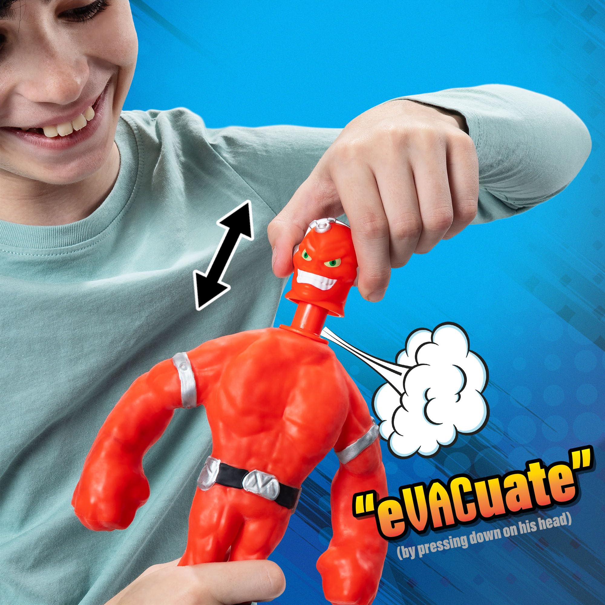 Stretch Armstrong Vac-Man Core Figure - Vacuum-Powered Stretch Action Figure 9