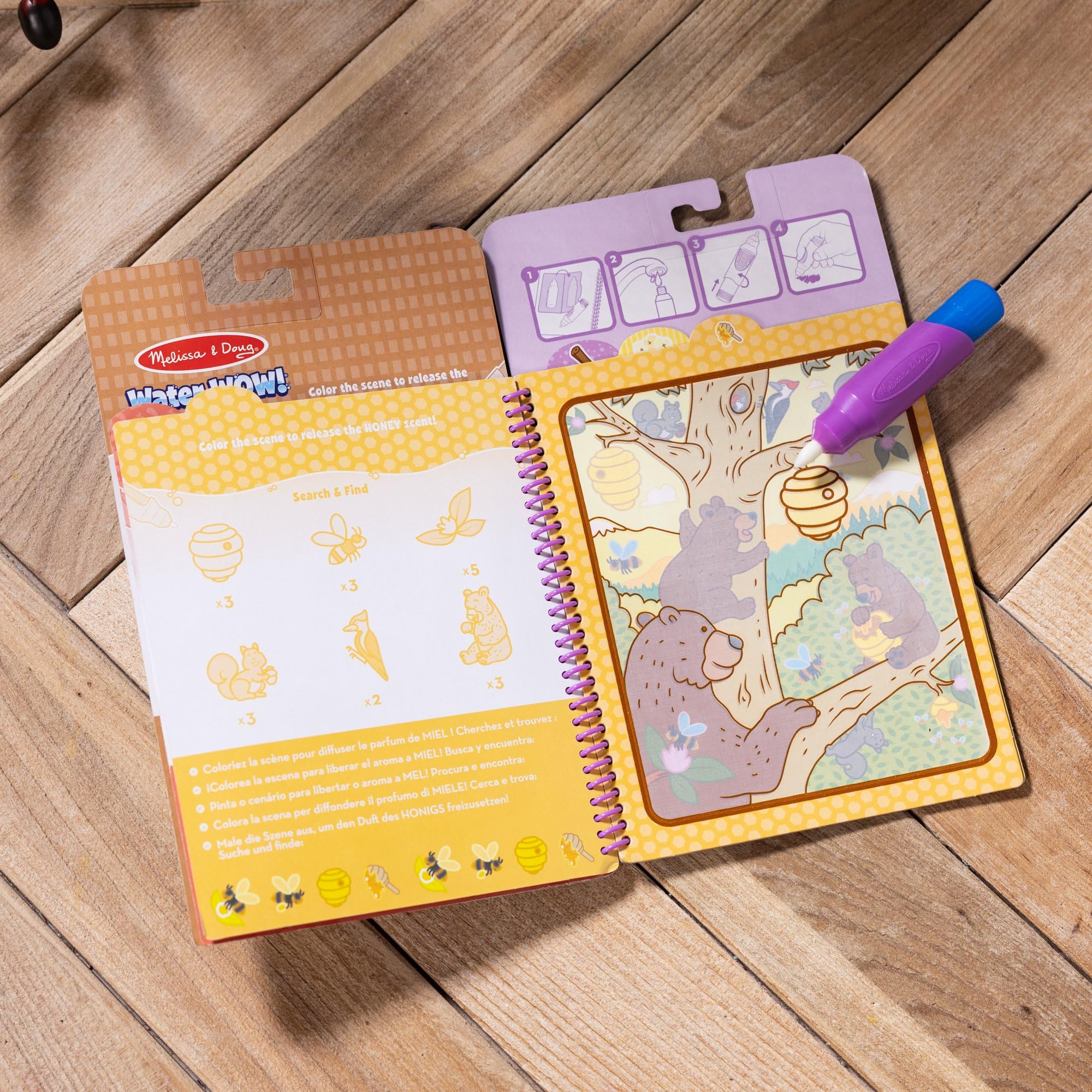 Melissa & Doug Water WOW! Treats - Mess-Free Scented Painting Activity Book for Kids Ages 3-6 9
