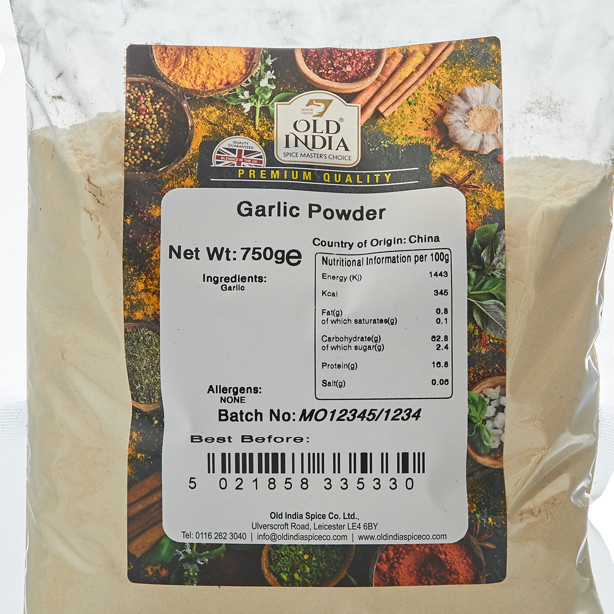 Old India Garlic Powder - 100% Natural Whole Spice | 750g Pack 2