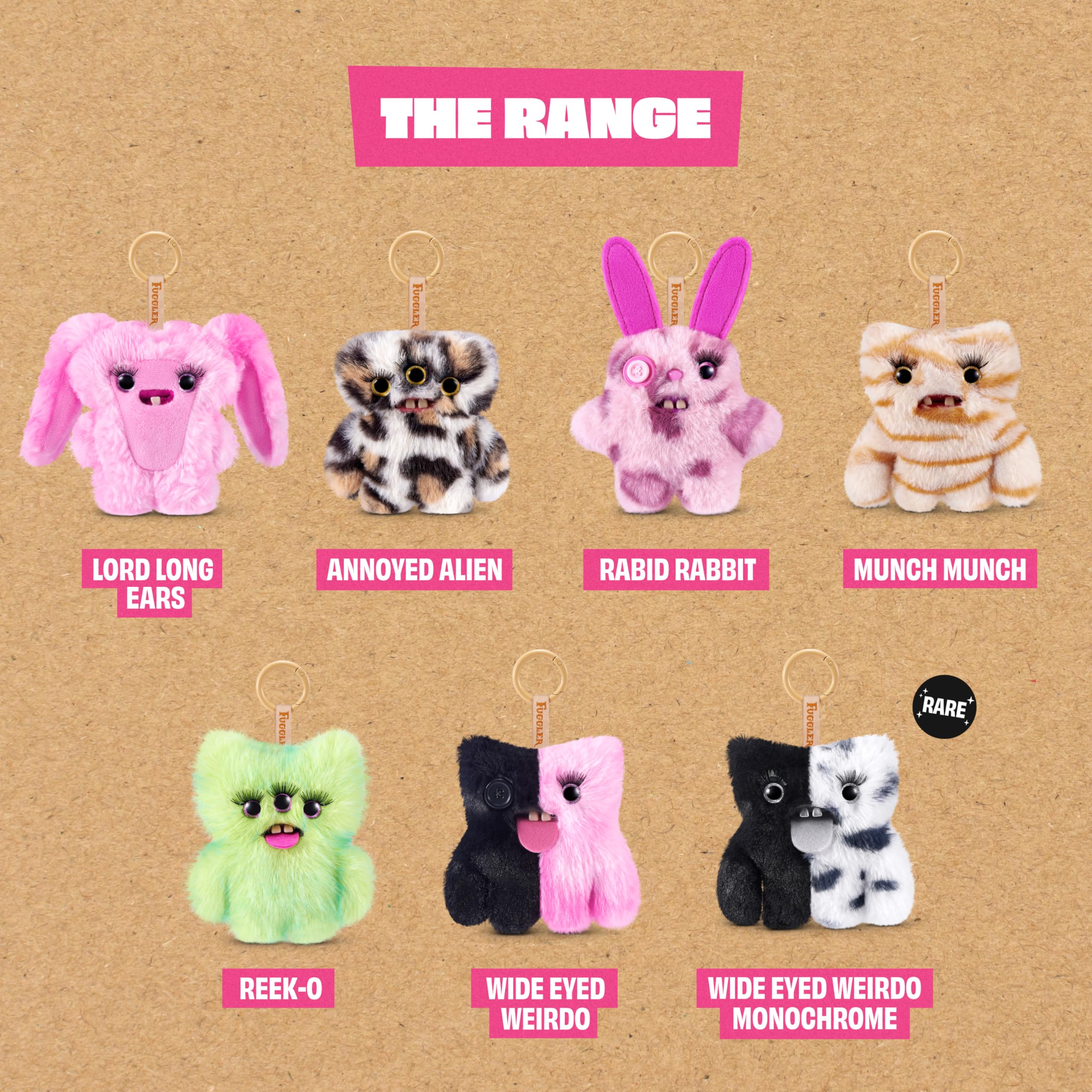 Fuggler Baby Baddies Soft Dolls - 5 Inch Collectible Plush (6 Pack) 6