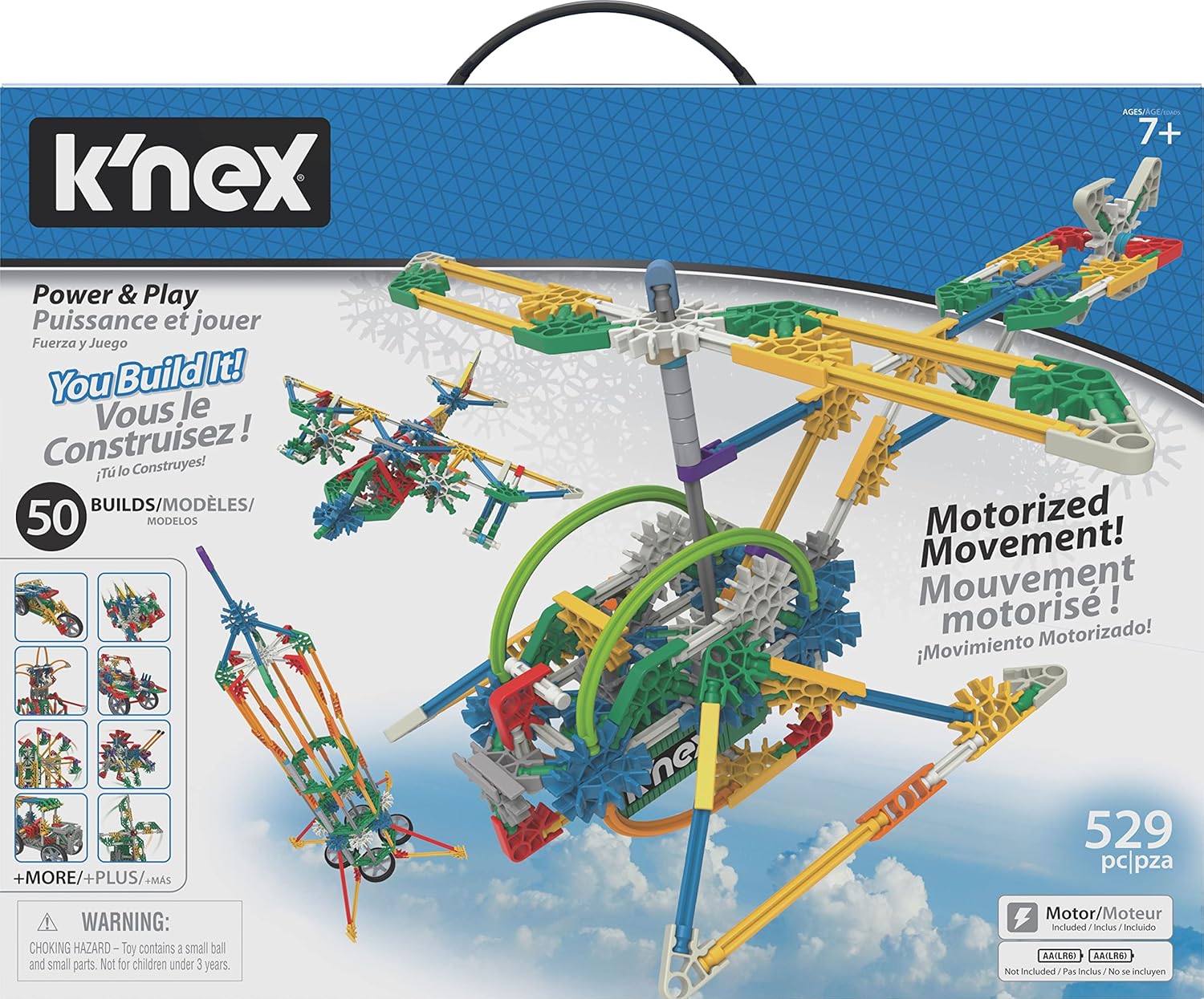 K'NEX 23012 Imagine Power and Play Motorised Building Set - 529-Piece STEM Learning Toy for Kids 7+ 55