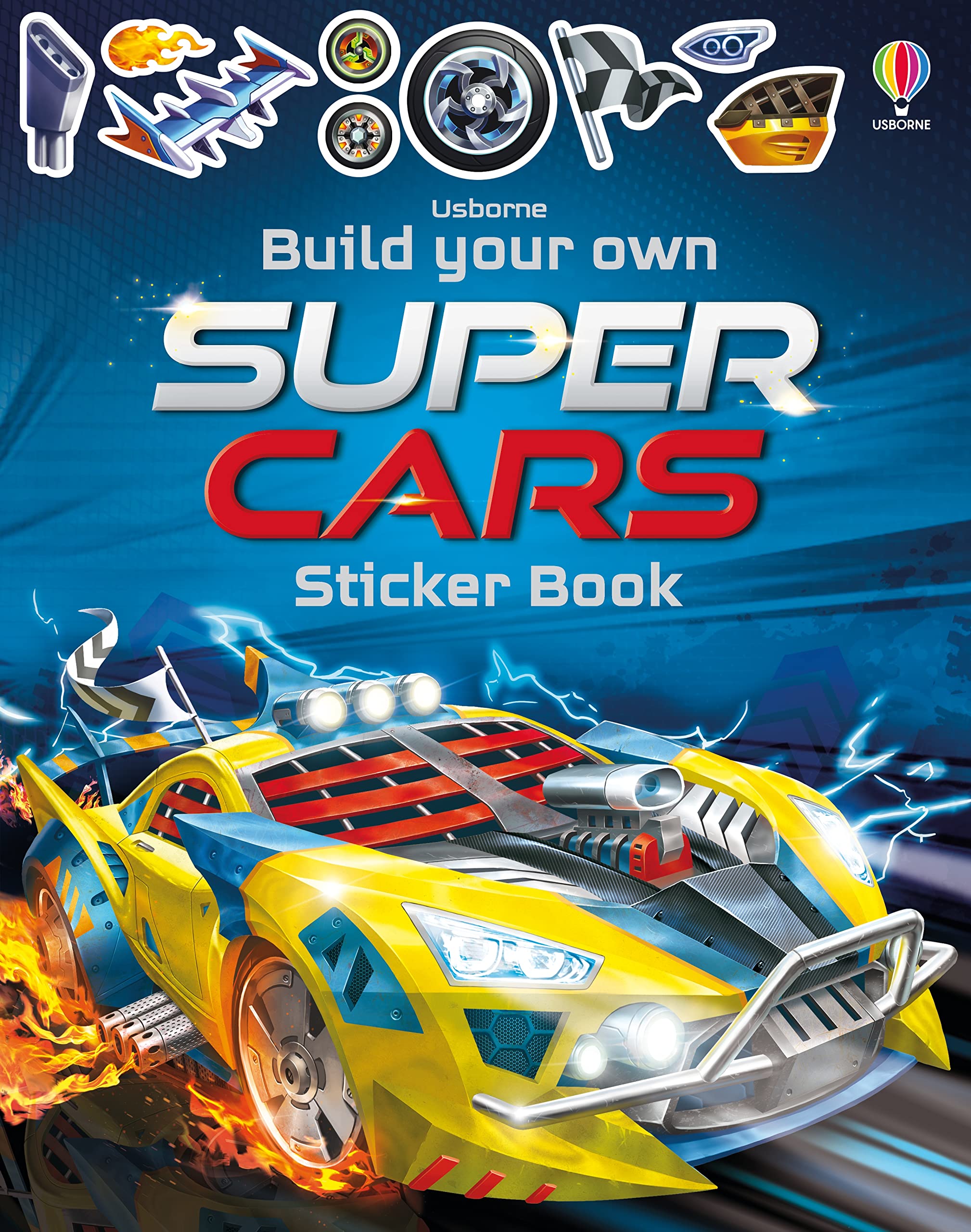 Usborne Build Your Own Supercars Sticker Book | Activity Book for Ages 5-8 | UK 2021 Edition 1