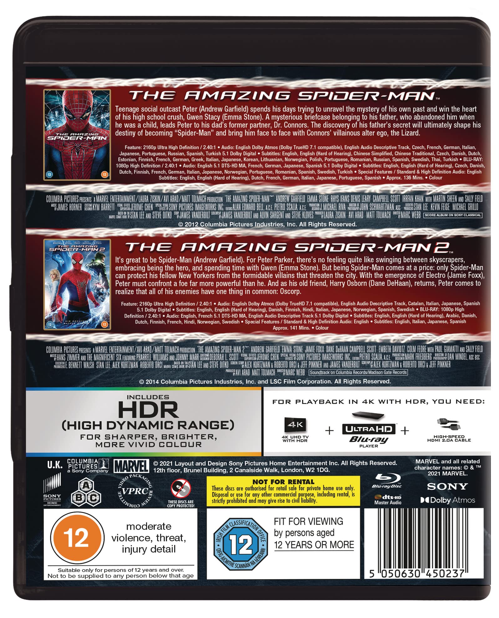 The Amazing Spider-Man 1 & 2 [4K UHD Blu-ray] 3