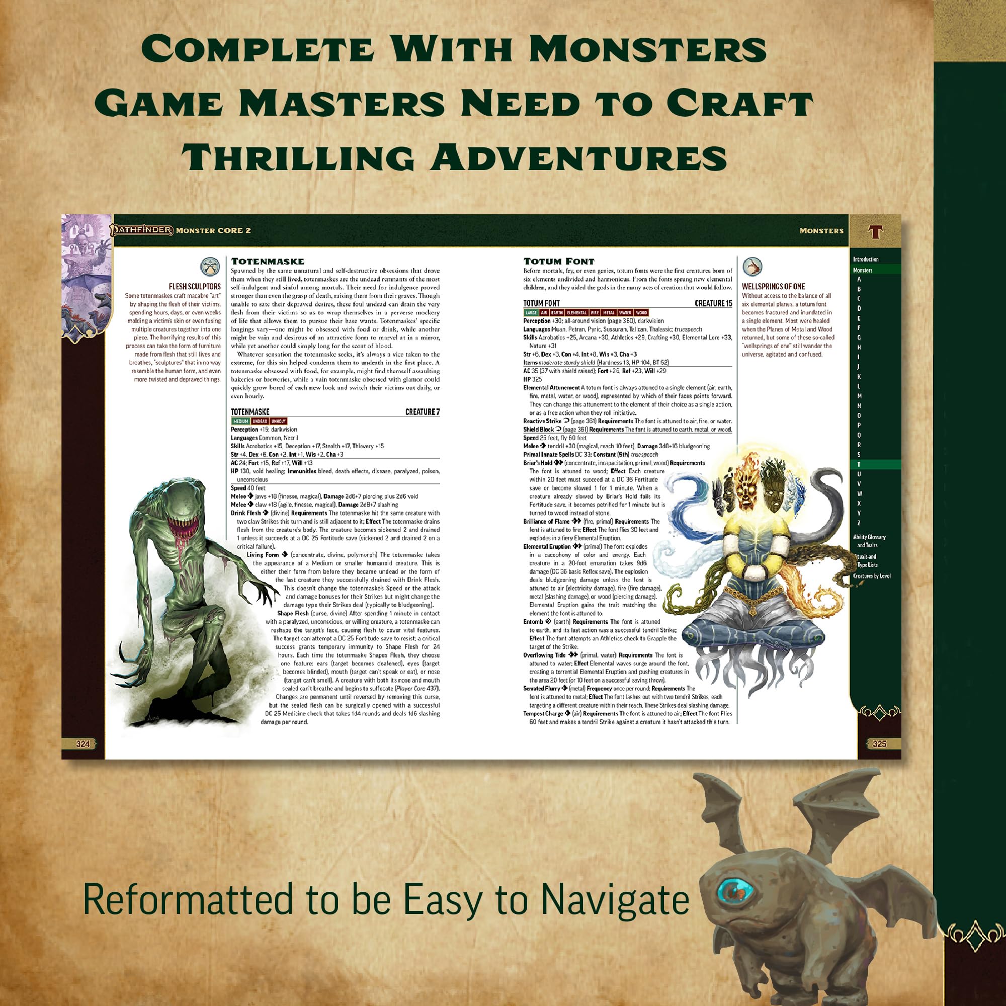 Paizo Pathfinder Monster Core 2 (Pathfinder Second Edition) | 278 Pages, Paperback 3