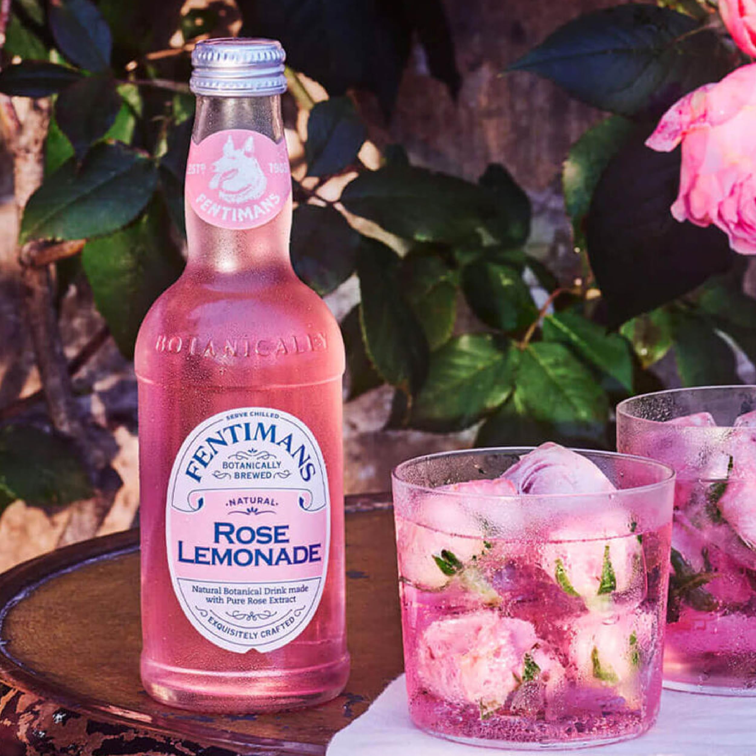 Fentimans Rose Lemonade - Botanically Brewed Sparkling Lemonade with Bulgarian Rose Oil & Lemon Juice (4 x 200ml Glass Bottles) 11