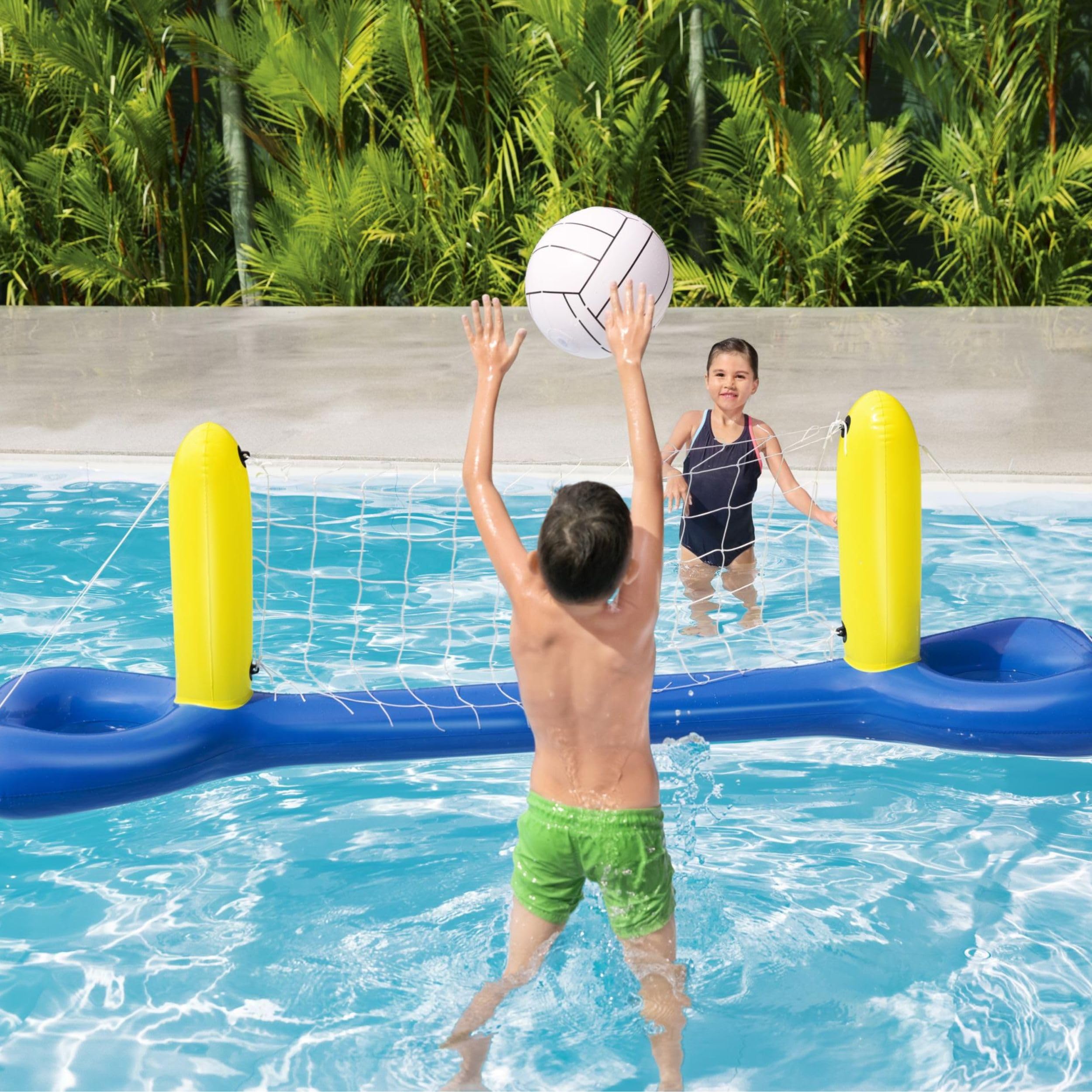 Bestway Inflatable Volleyball Set with Net and Ball for Pool Play | 2.44m x 64cm