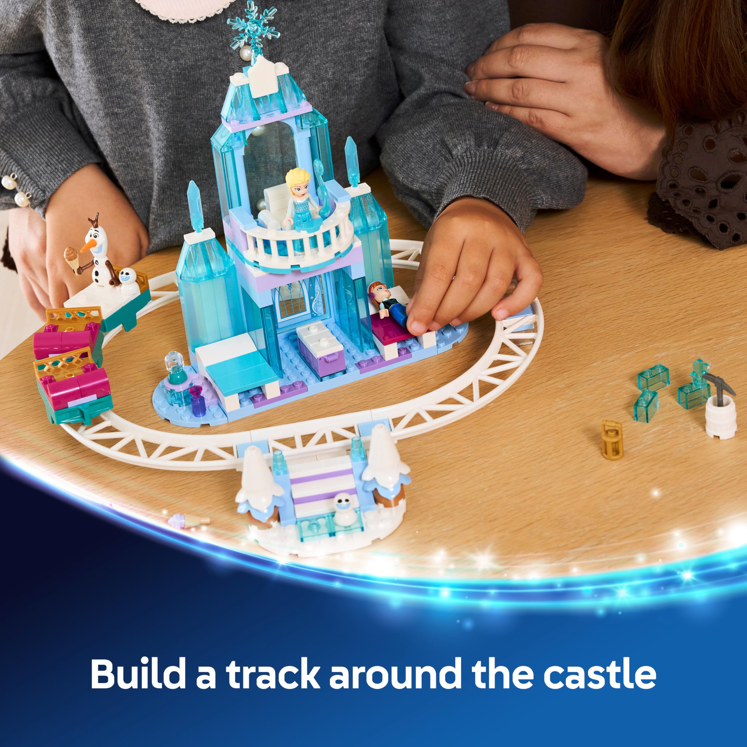 LEGO Disney Frozen Elsa's Ice Castle & Snow Ride Adventure Building Set | Ages 4+ | Model 43281 5