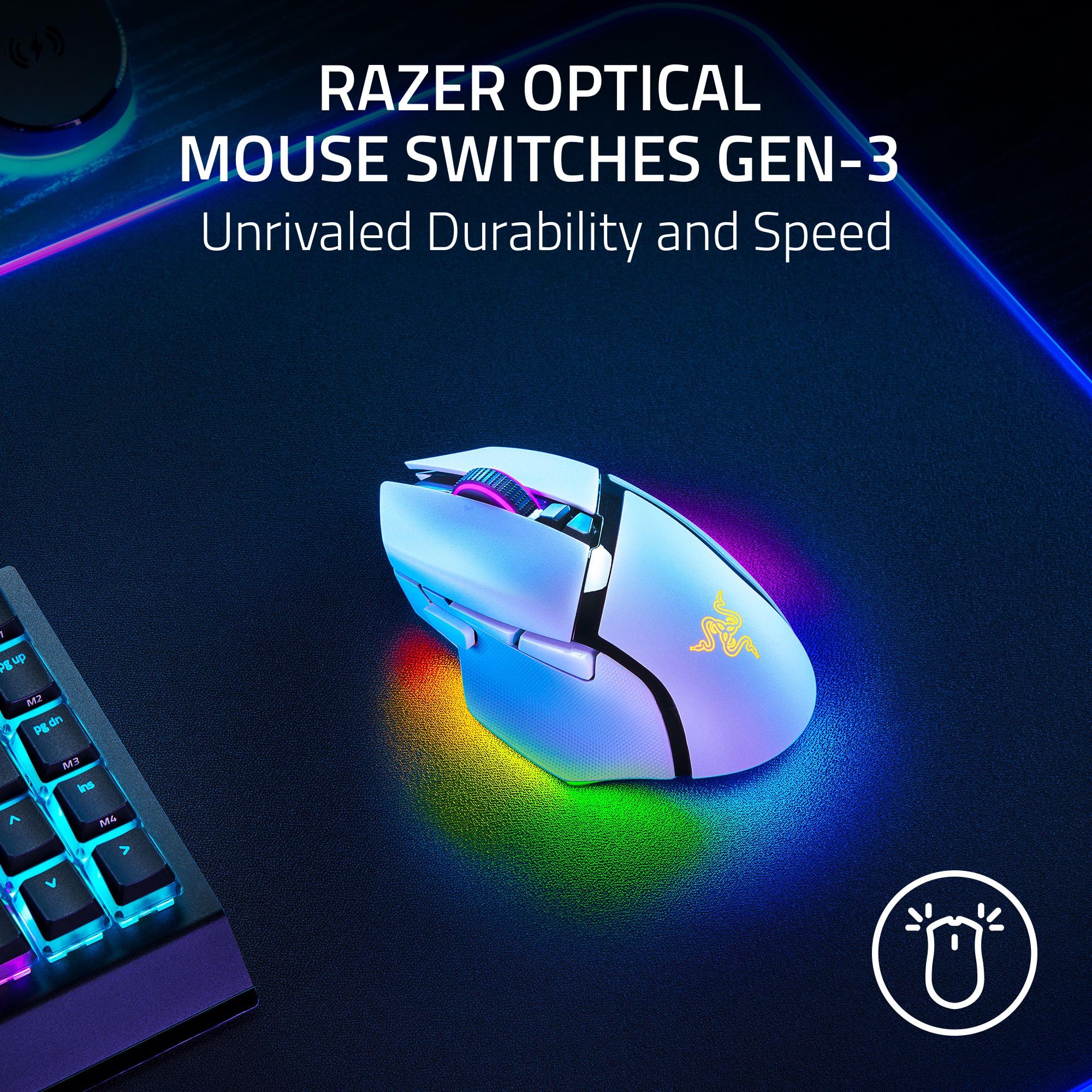 Razer Basilisk V3 Pro - Wireless Gaming Mouse with HyperScroll Tilt, 13-Zone RGB, 30K Sensor 16