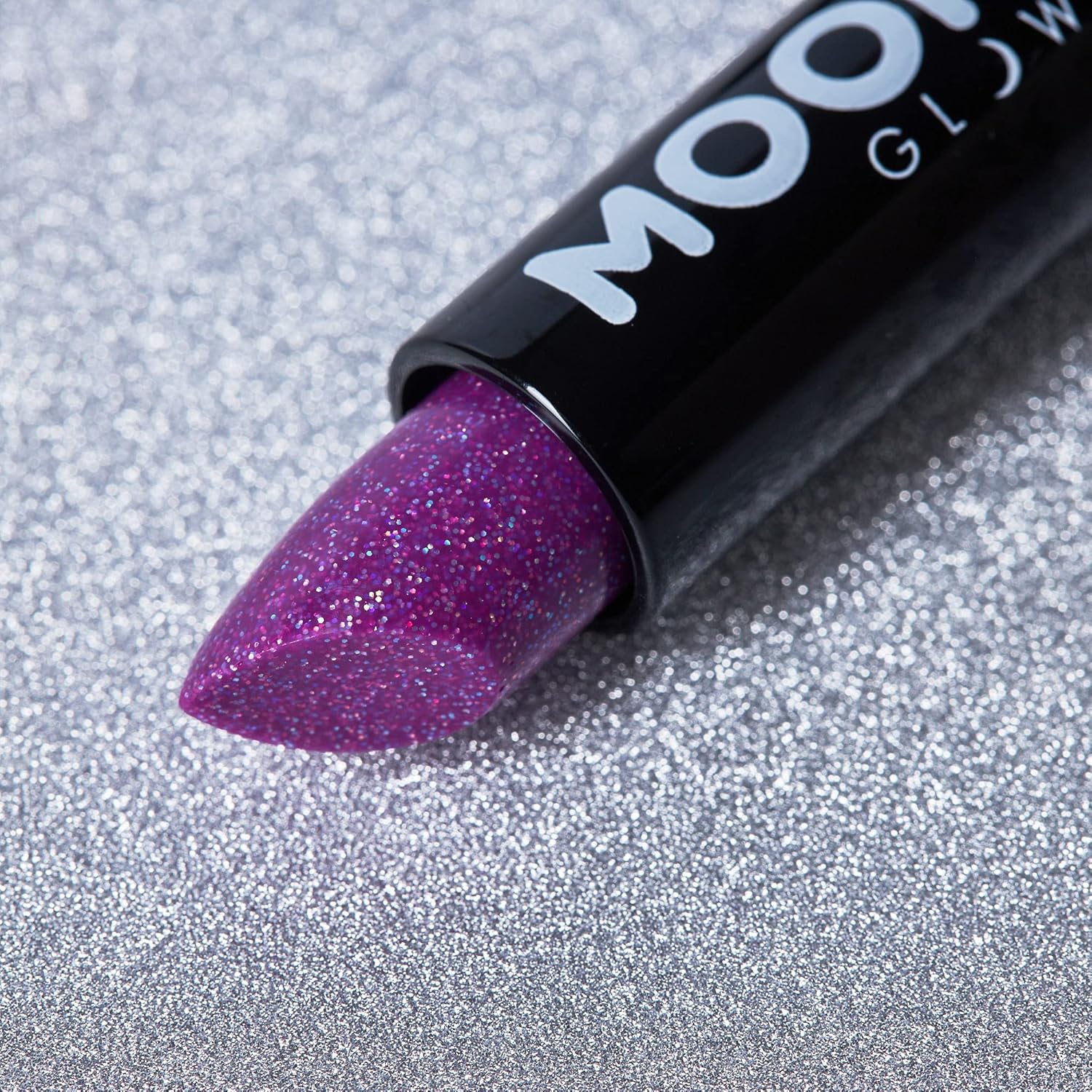 Moon Glow - Neon UV Glitter Lipstick (19g) - Purple 5