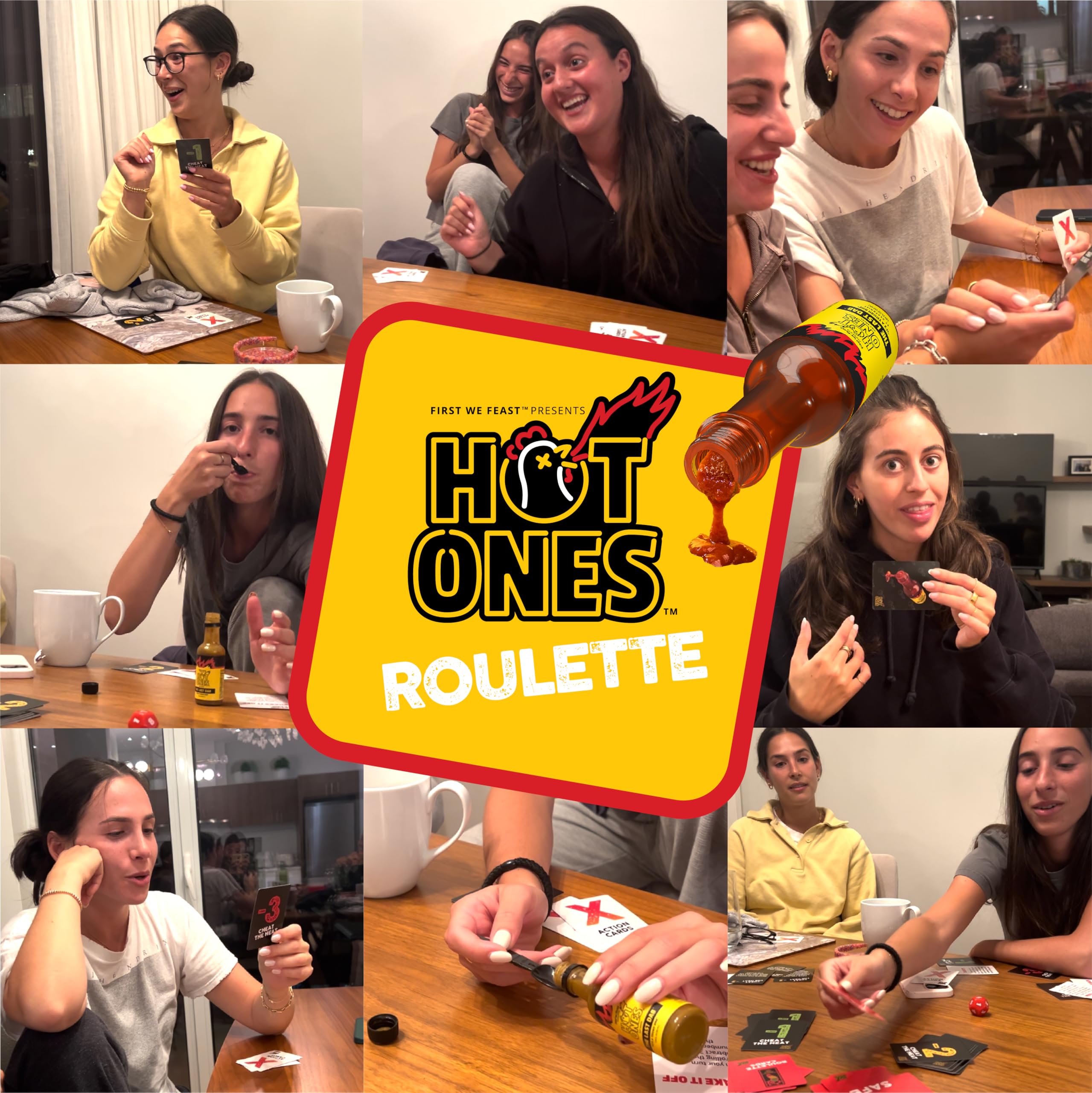 Wilder Hot Ones Roulette – A Push Your Luck Card Game with Hot Sauce 7