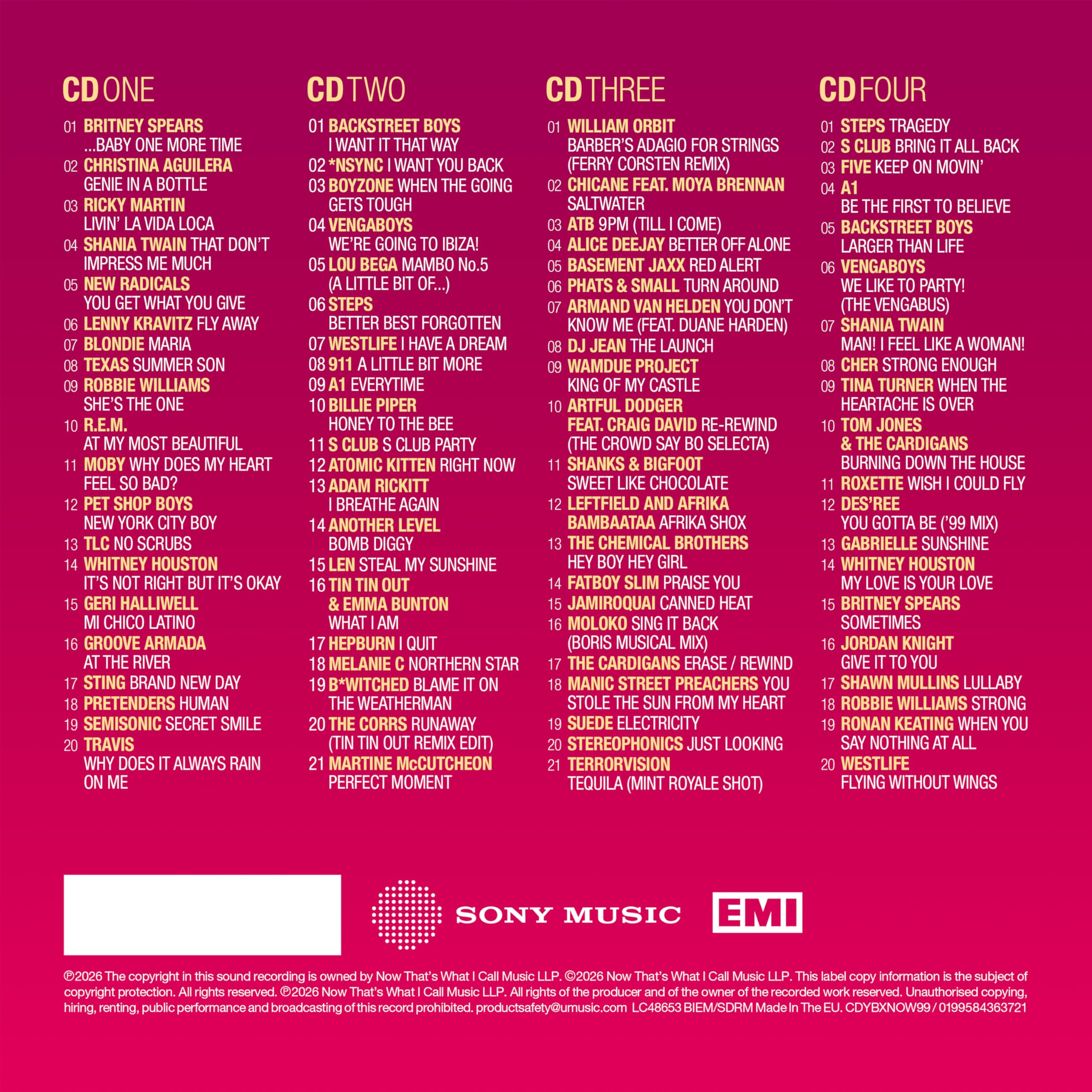 Various Artists - NOW - Yearbook 1999 [4 CD Box Set] 3