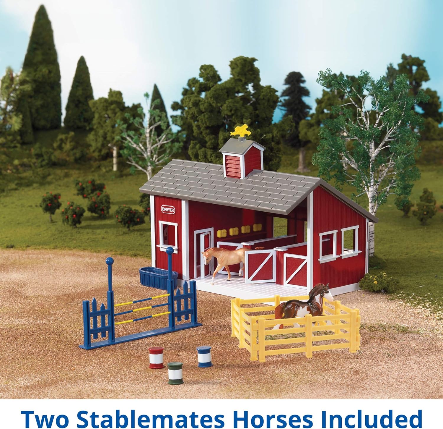 Breyer Stablemates Red Stable and Horse Playset - 1:32 Scale, 4+ Years 7