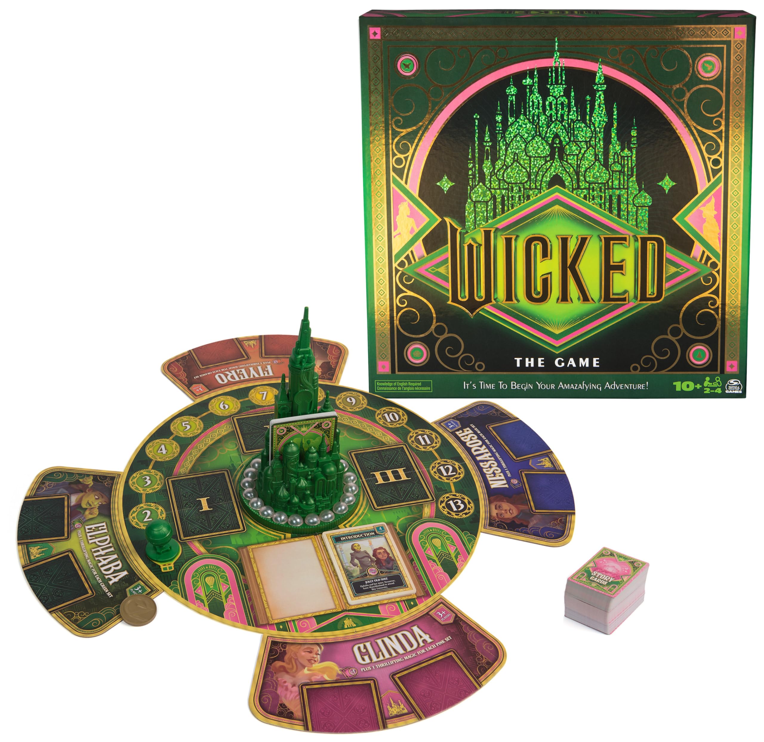 Spin Master Games Wicked: The Game Family Strategy Board Game | 2-4 Players | Ages 10+