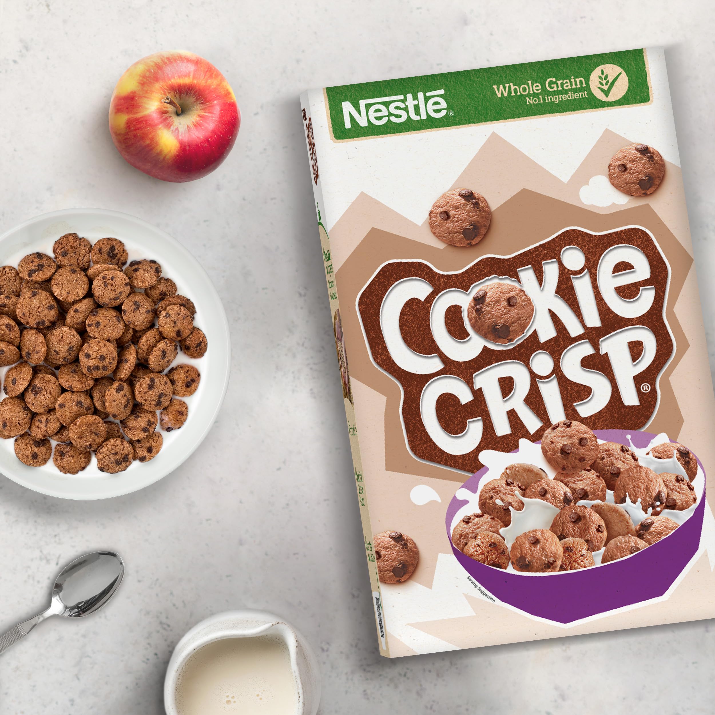 Nestlé Cookie Crisp Cereal 500g - Chocolate Flavour Crispy Wheat and Maize Breakfast Cereal 3