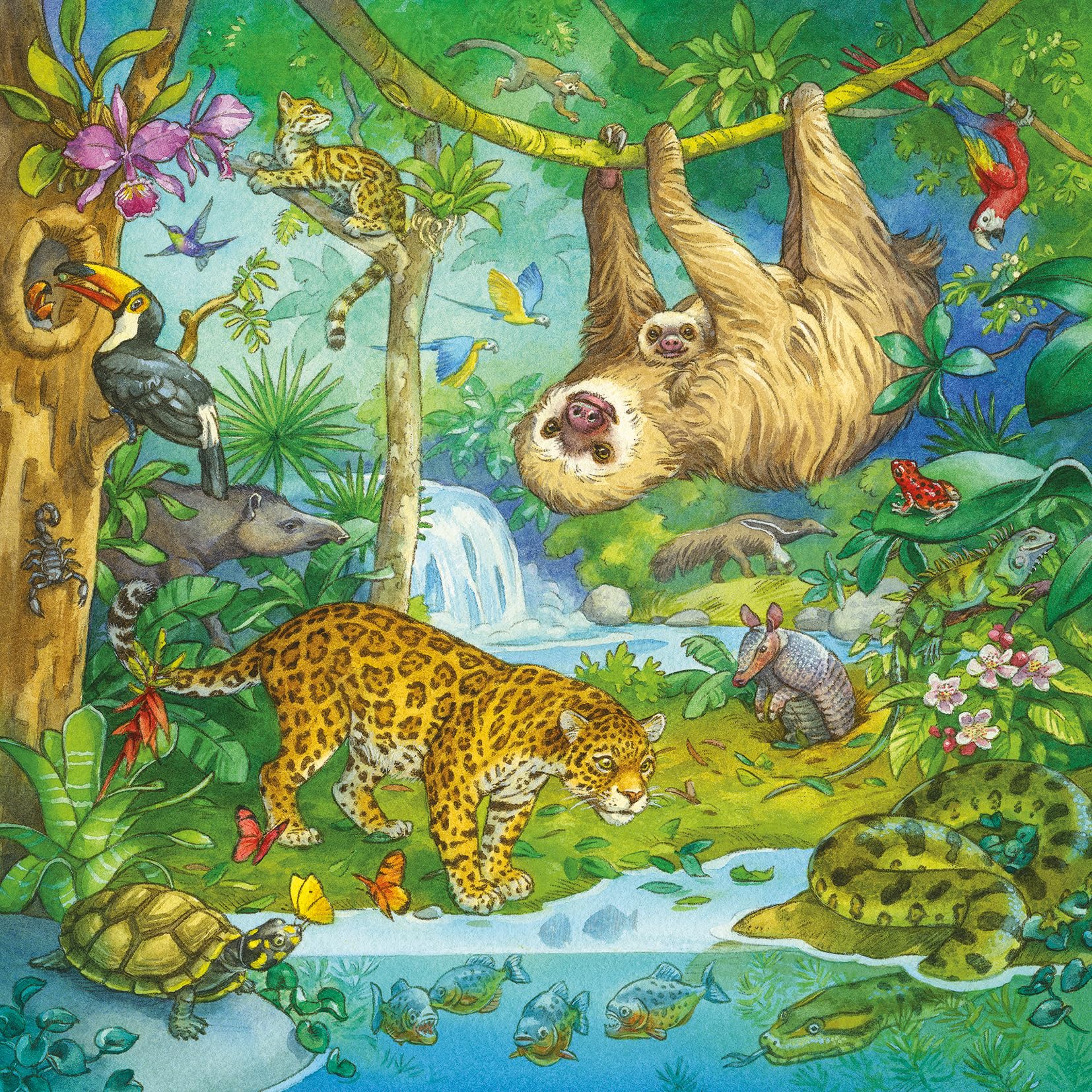 Ravensburger Jungle Fun Jigsaw Puzzle - 3x 49 Pieces | Ages 5+ | 17.8cm x 17.8cm 2