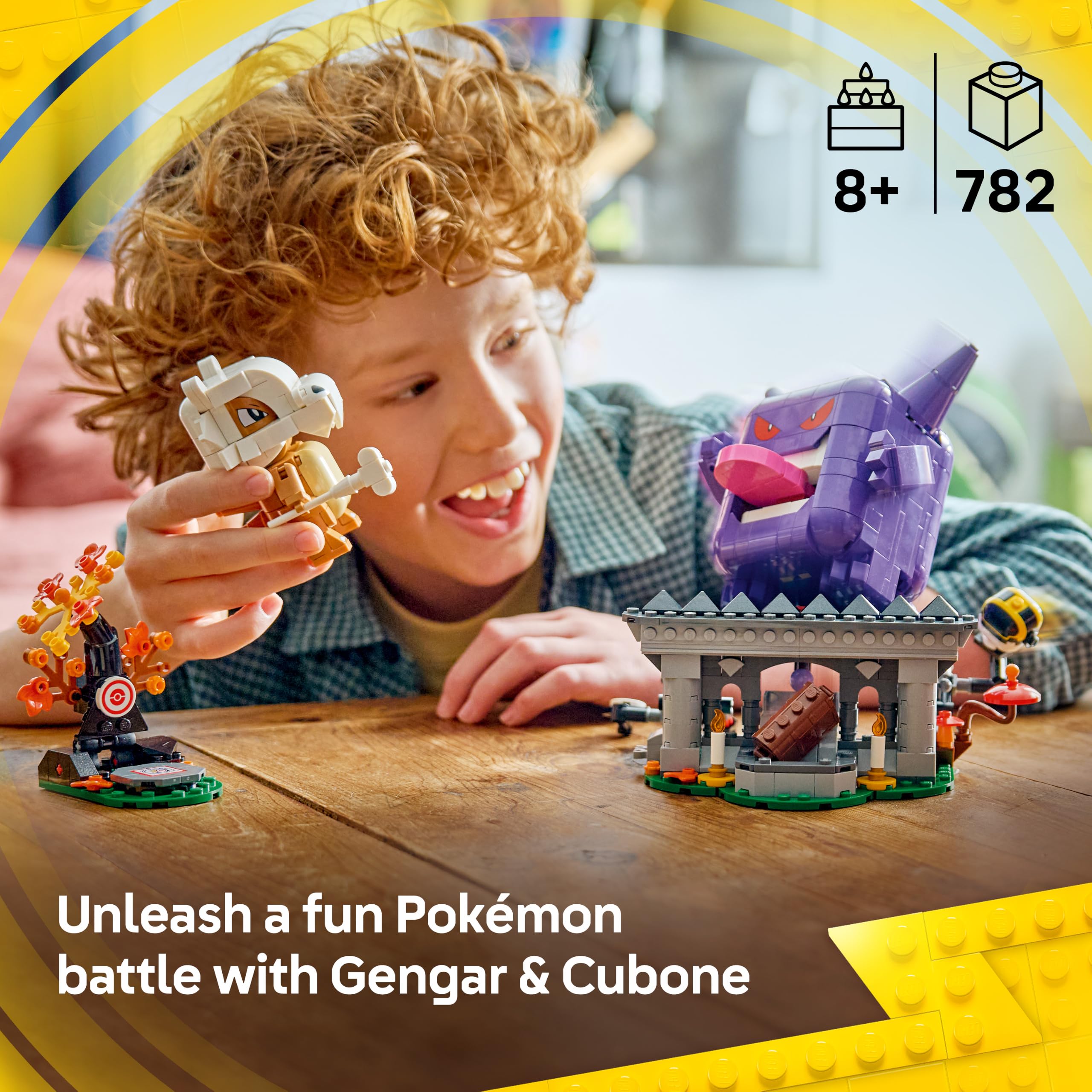 LEGO Pokémon Cubone and Gengar's Spooky Showdown Building Set (72166) | Ages 8+ 2