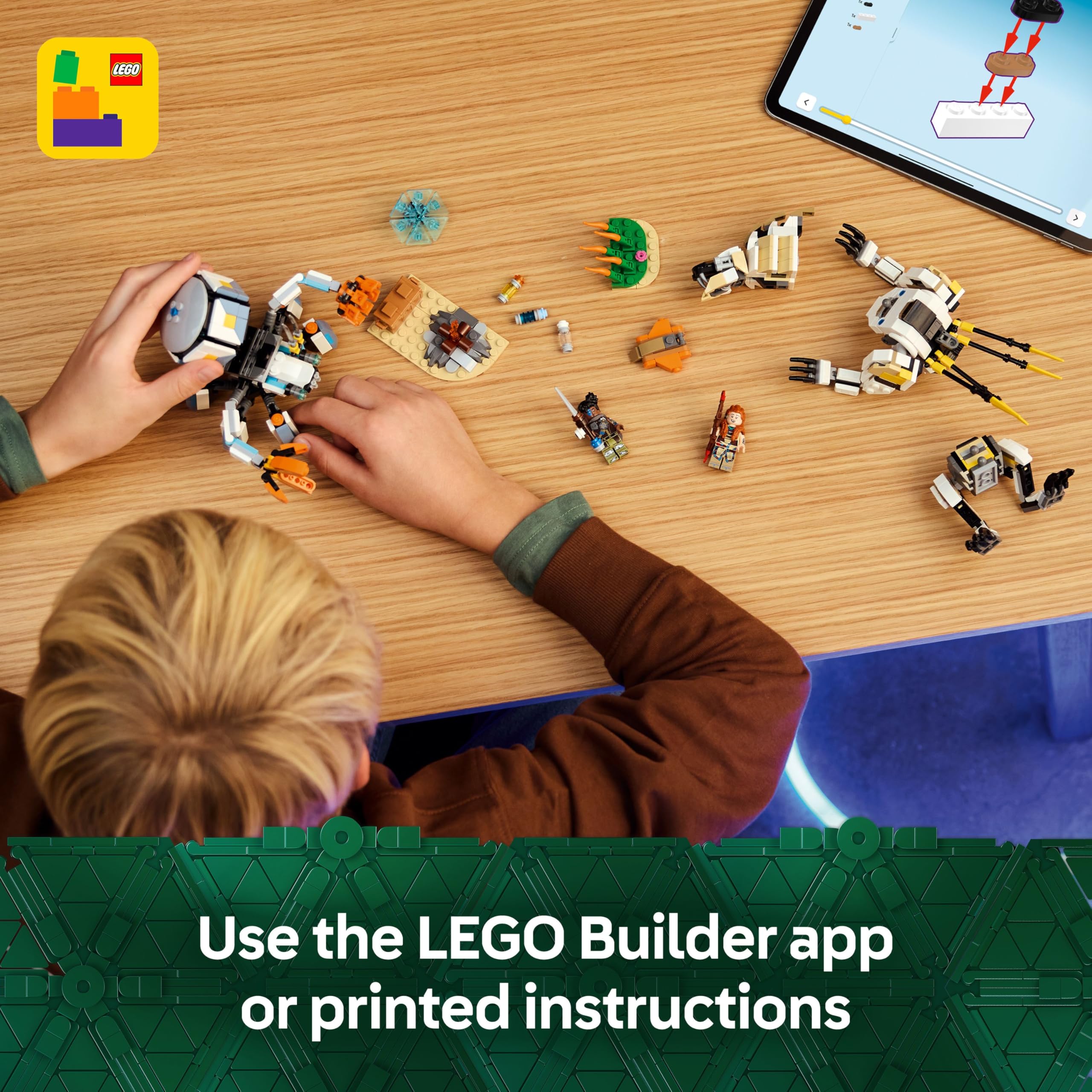 LEGO Horizon Adventures Aloy & Varl vs. Shell-Walker & Sawtooth Building Set 77037 | 768 Pieces | Ages 9+ 7