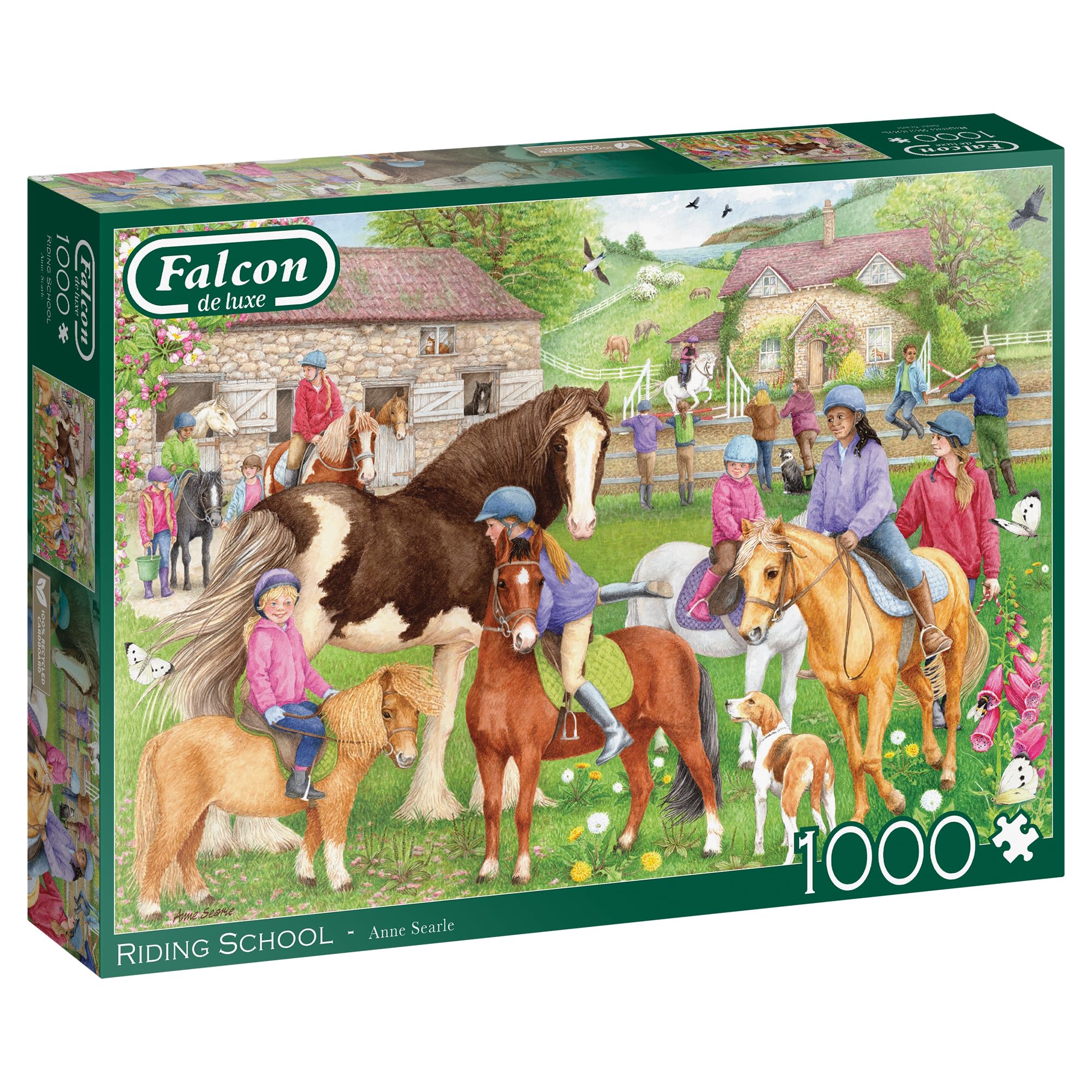 Falcon de Luxe Riding School 1000-Piece Jigsaw Puzzle by Anne Searle - Adult Puzzle 4