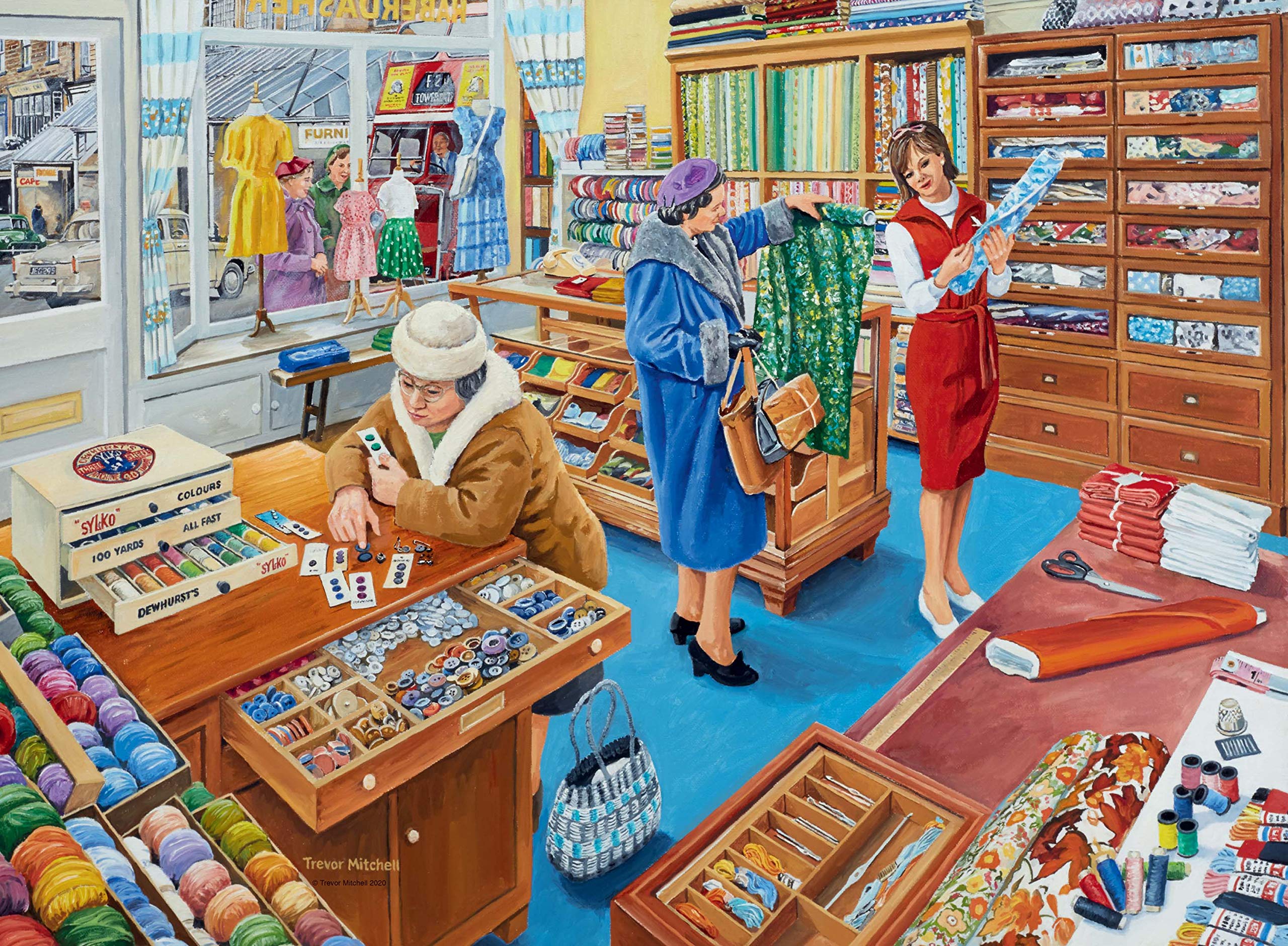 Ravensburger Happy Days at Work No.18 The Haberdasher 500 Piece Jigsaw Puzzle | 49x36cm Finished Size | Ages 10+
