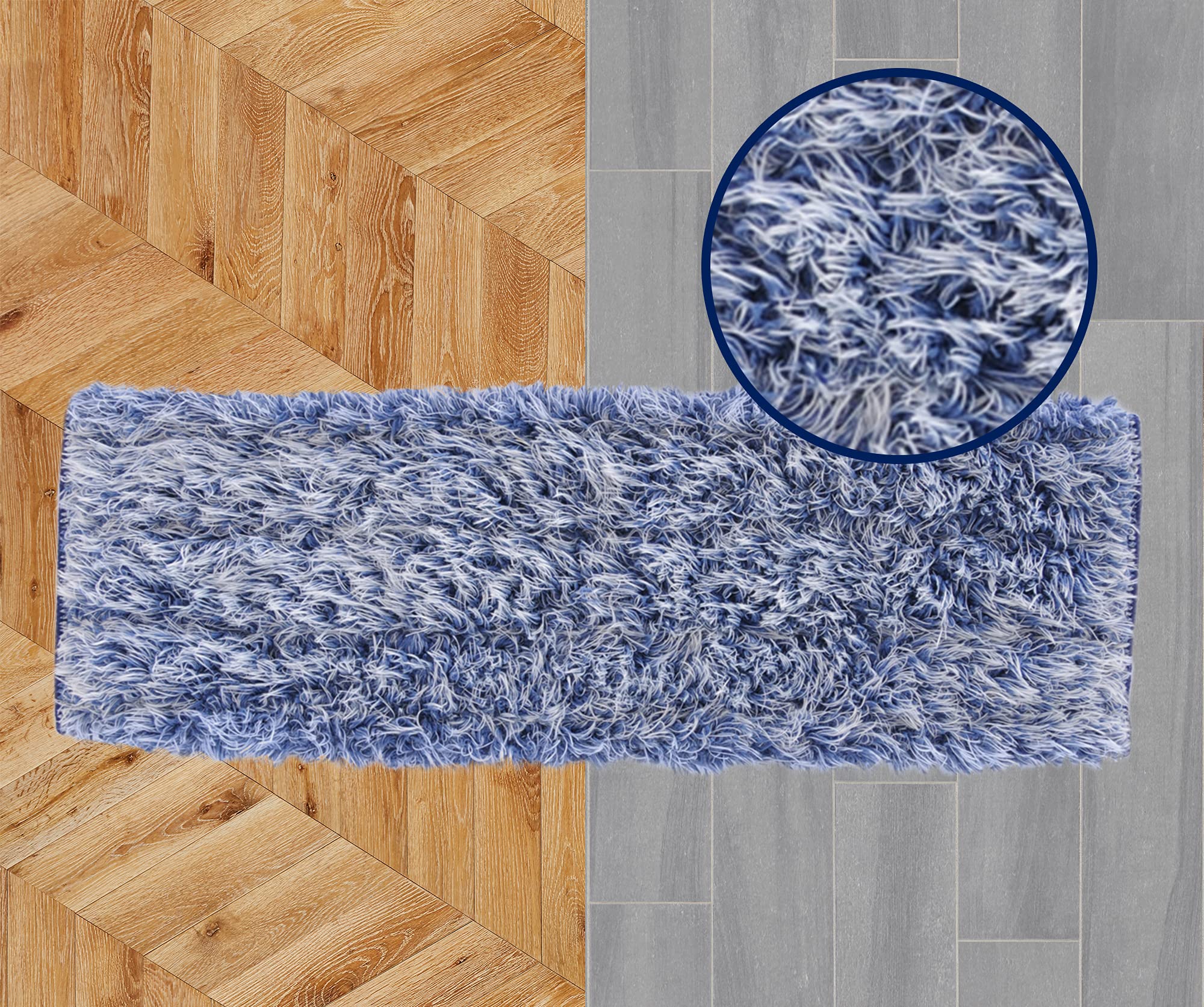 Bona Microfiber Dusting Pad - Electrostatic Action Traps Dust & Pet Hair | Machine Washable | Attaches to Bona Mops 3
