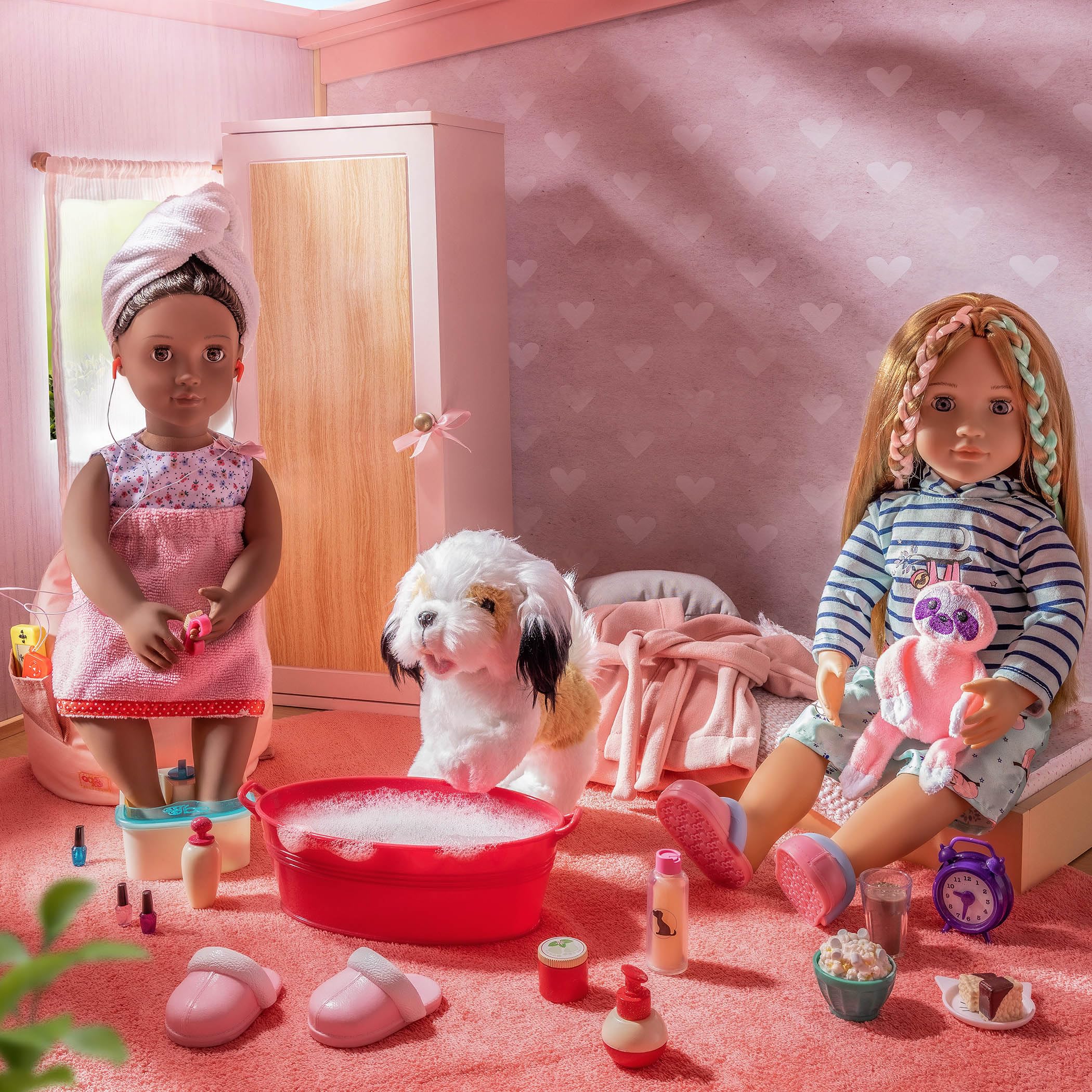 Our Generation Sleepy Sloth Outfit - Pajama Set with Plush for 46 cm Dolls 14